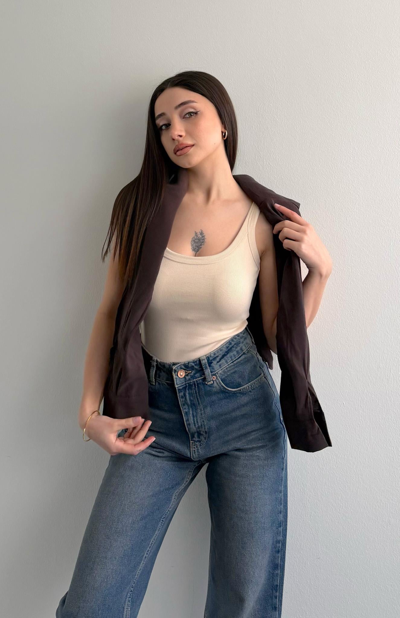 Askılı Body Atlet TAŞ