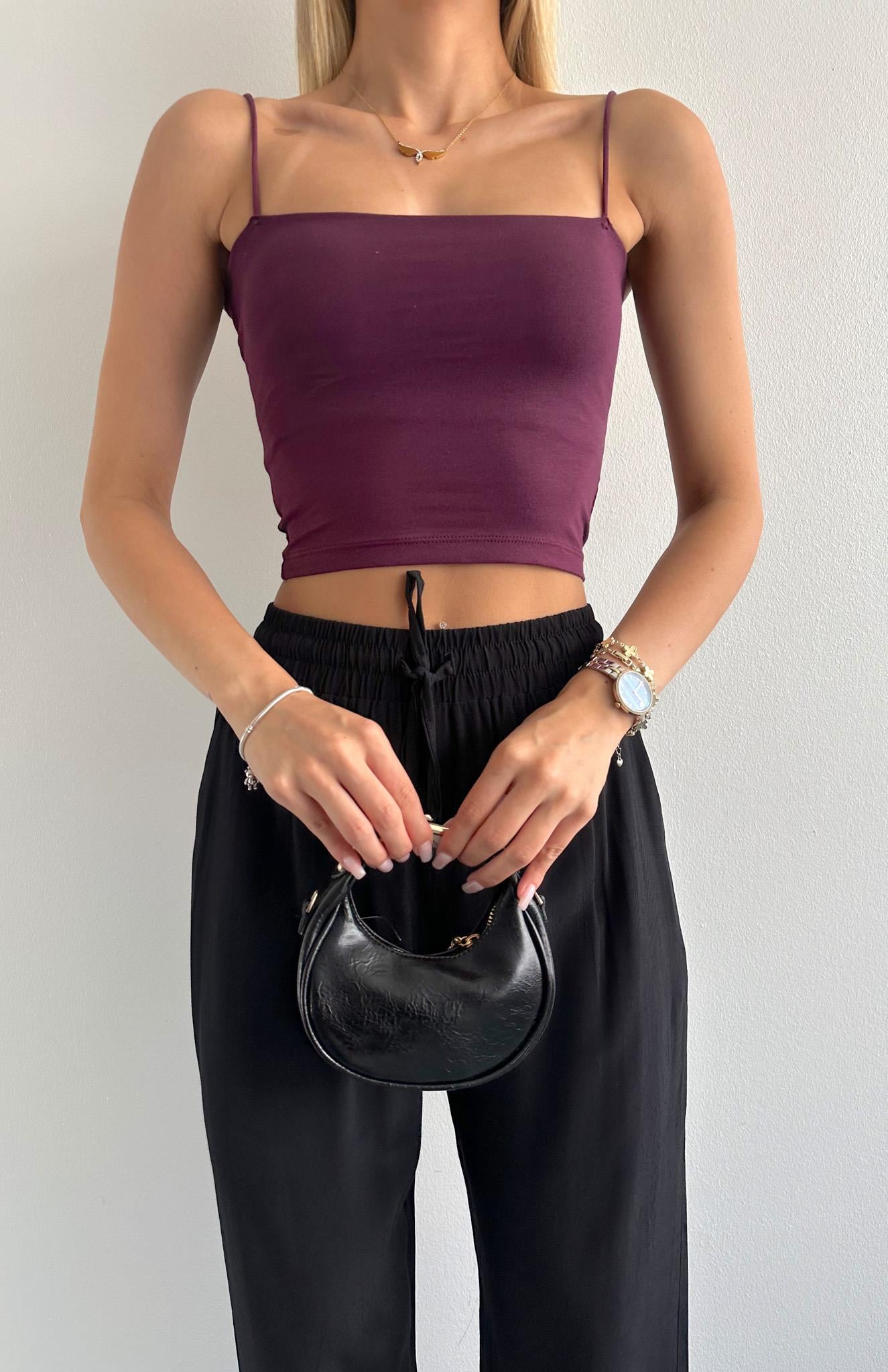 İp Askılı Atlet BORDO