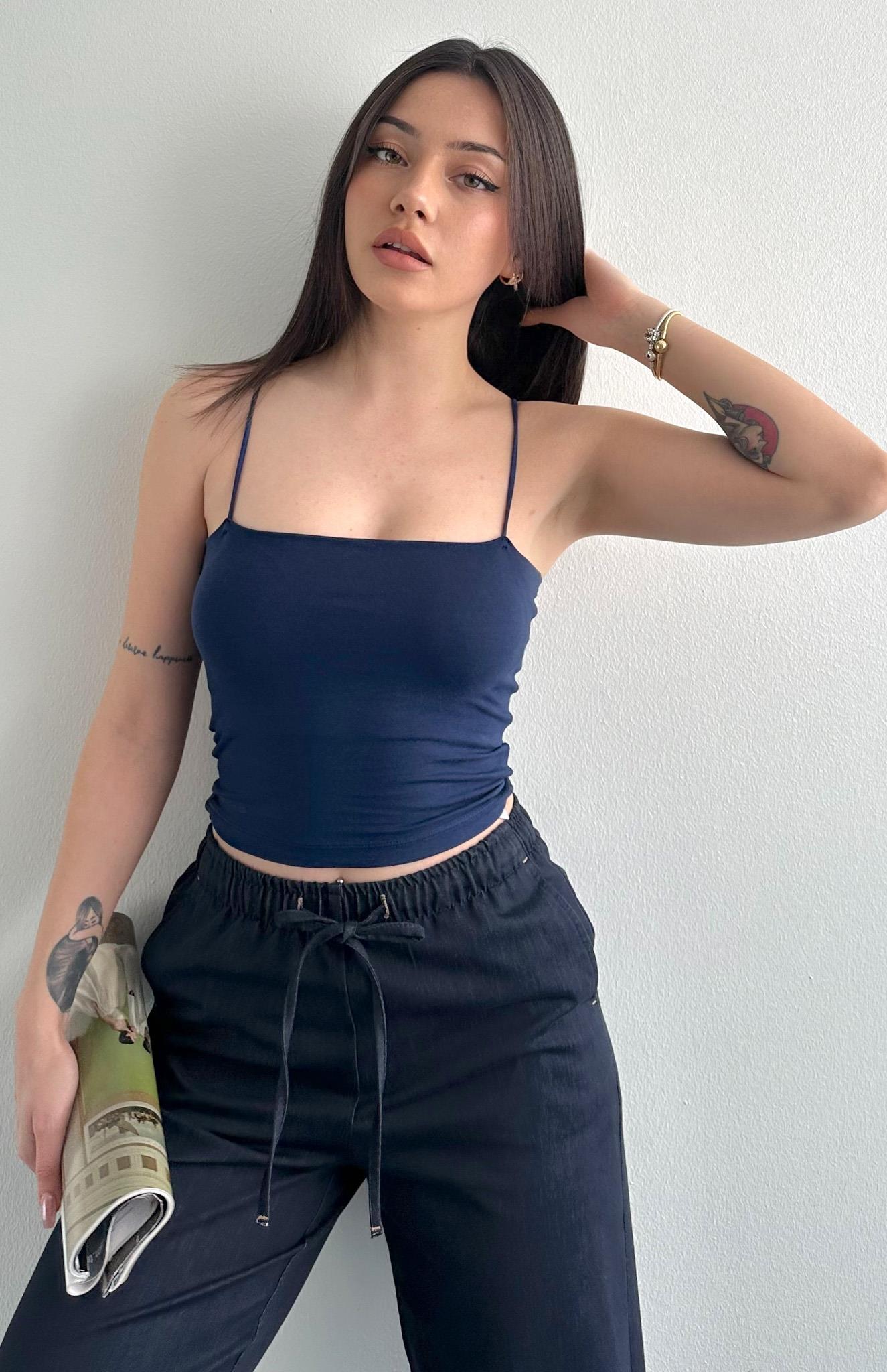 İp Askılı Atlet LACİVERT