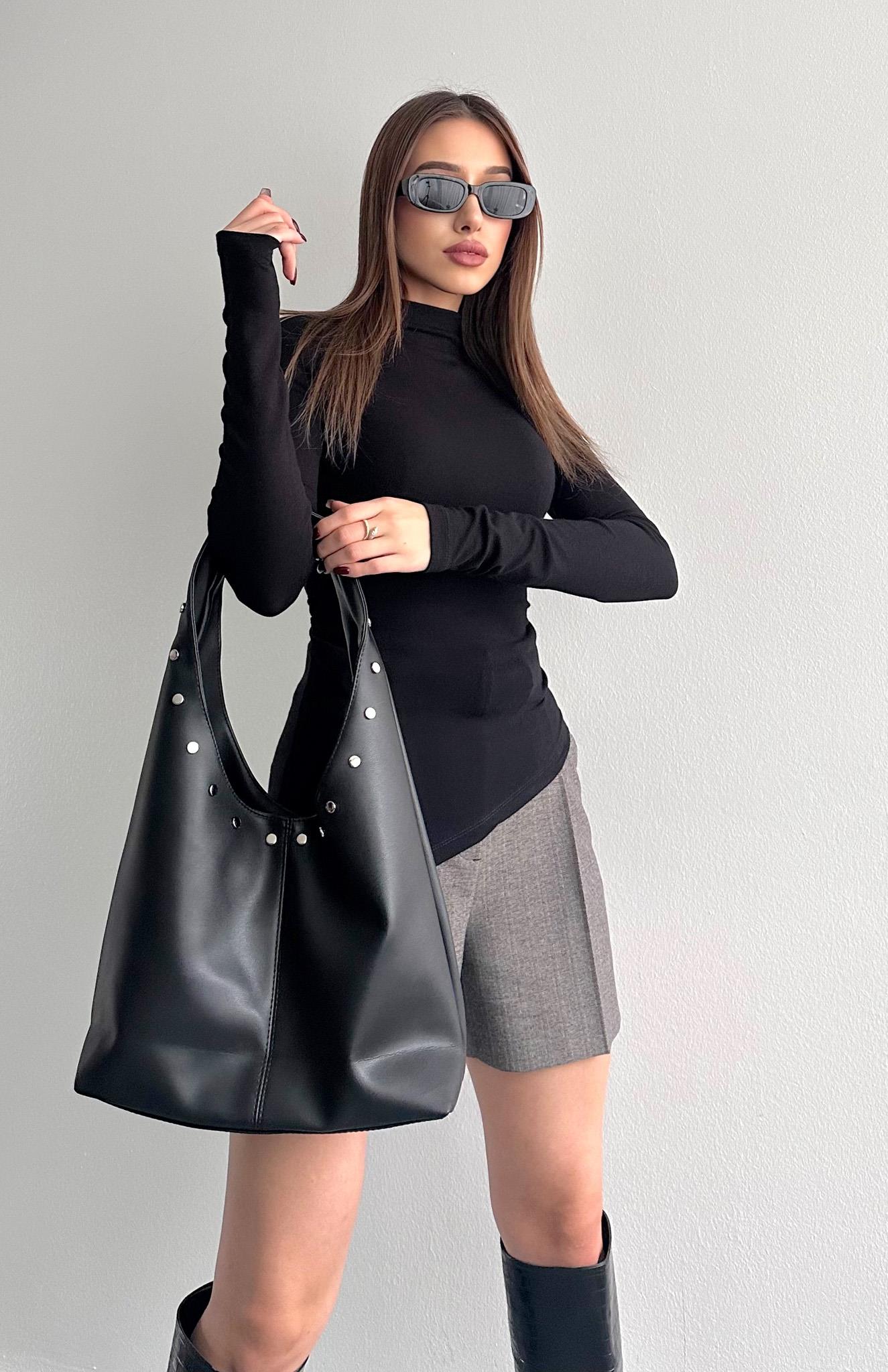 Droplu Çanta SİYAH