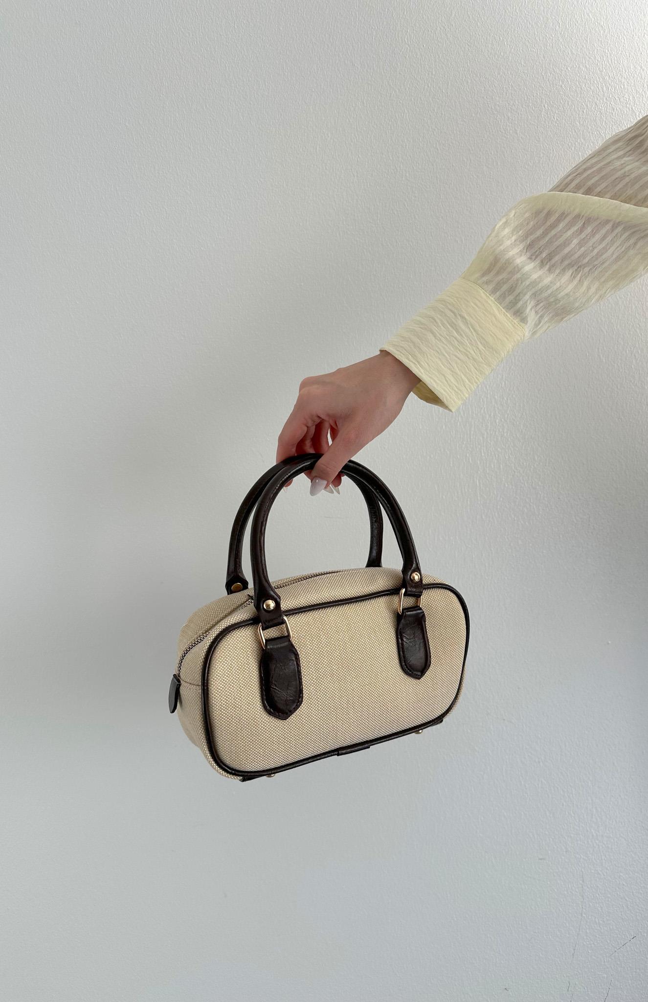 Hasır Orta Çanta KAHVERENGİ