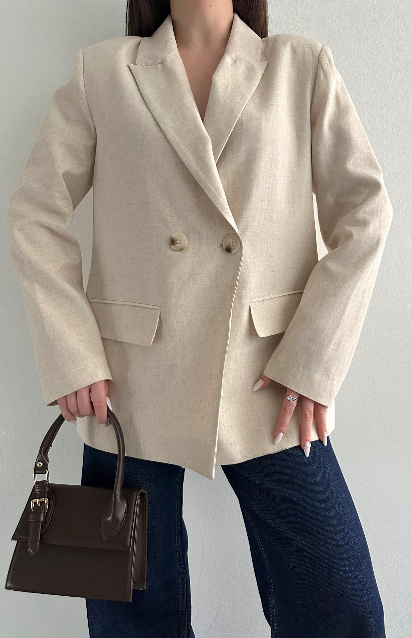 Blazer Ceket BEJ