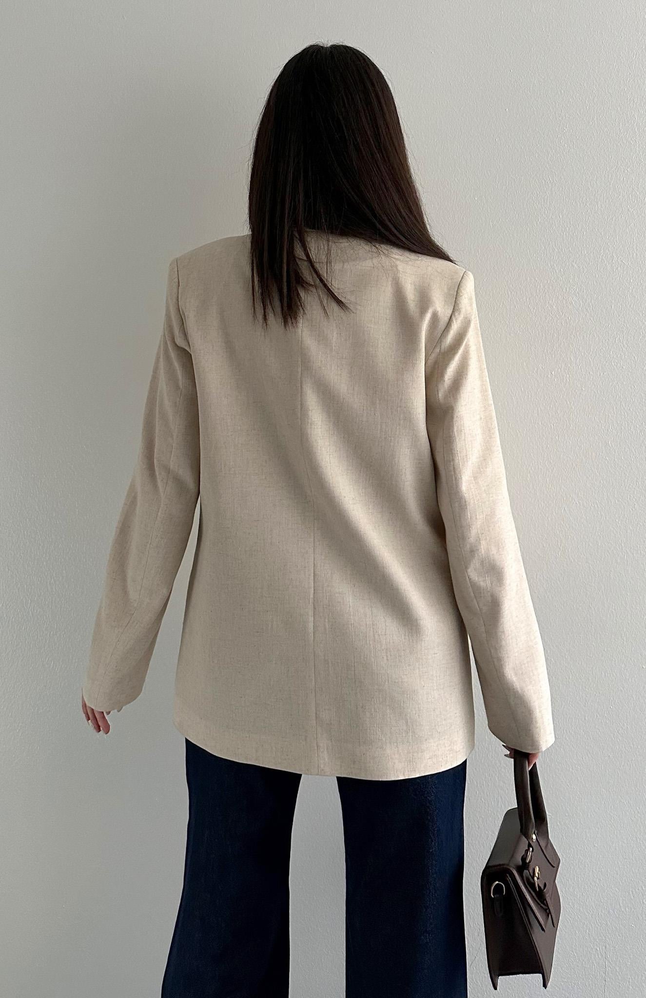 Blazer Ceket BEJ