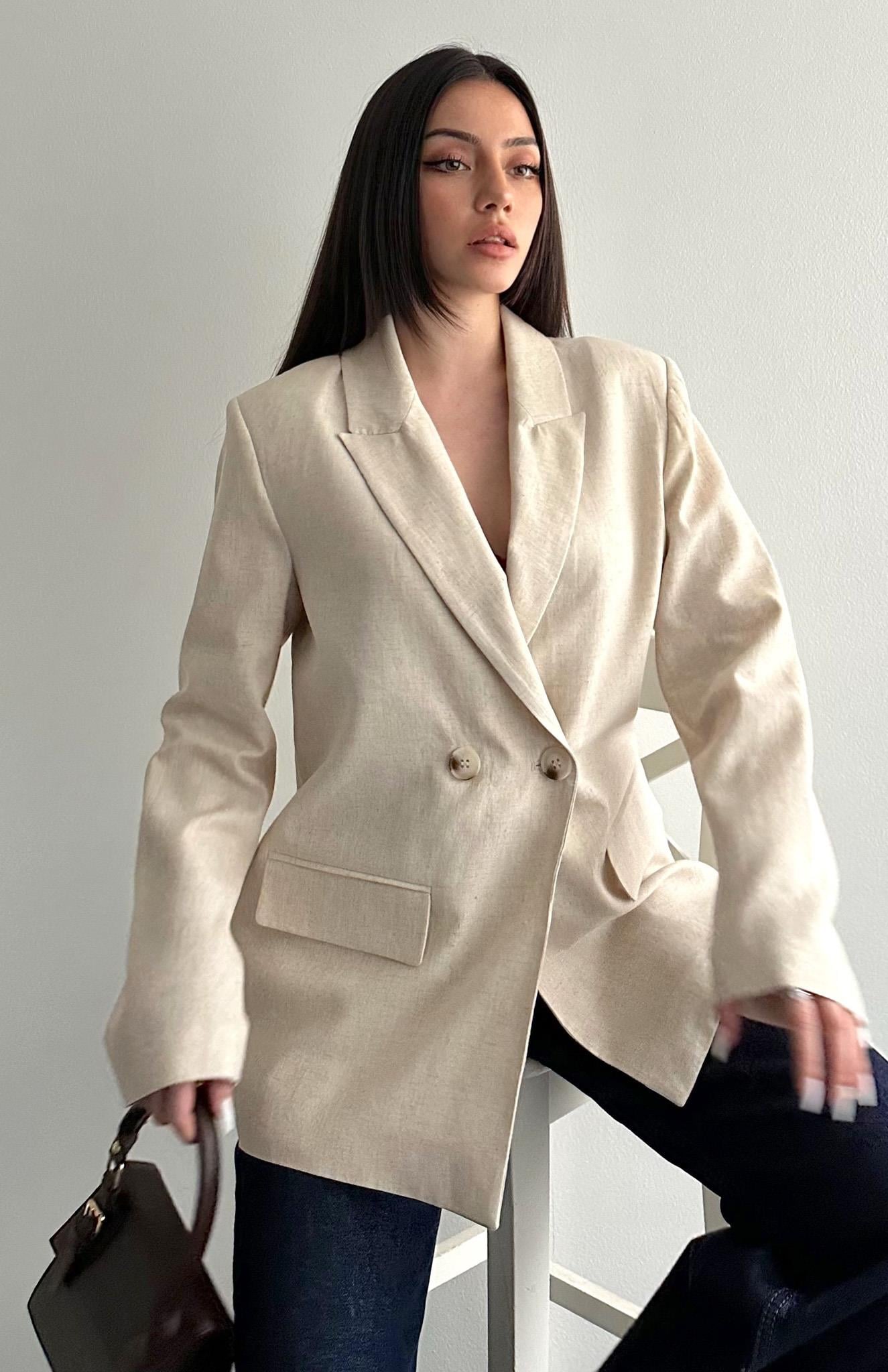 Blazer Ceket BEJ