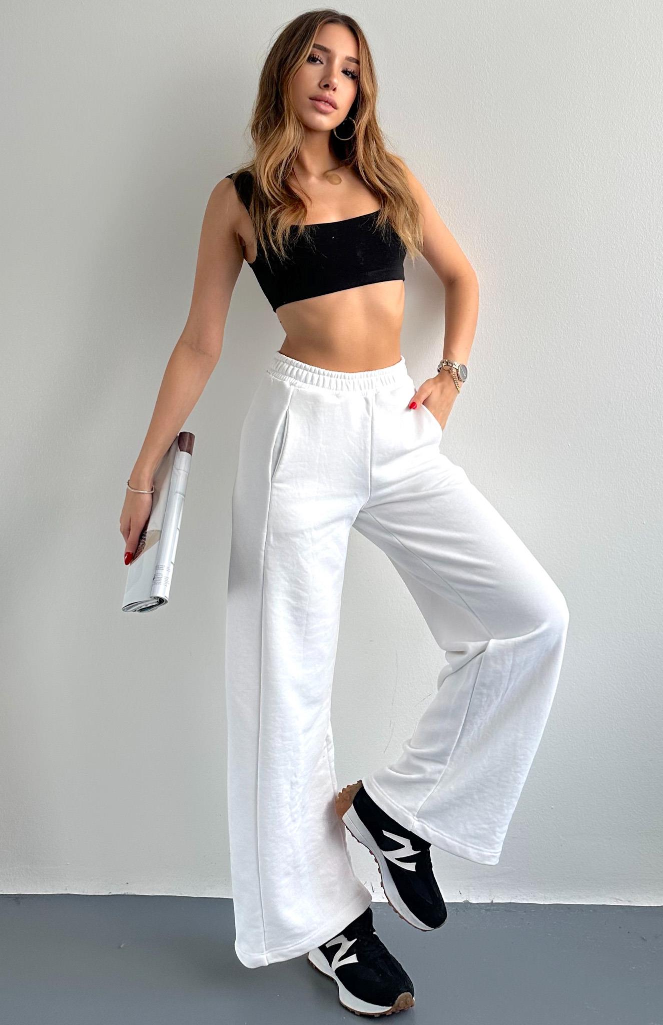 Beli Lastikli İspanyol Paça Eşofman EKRU