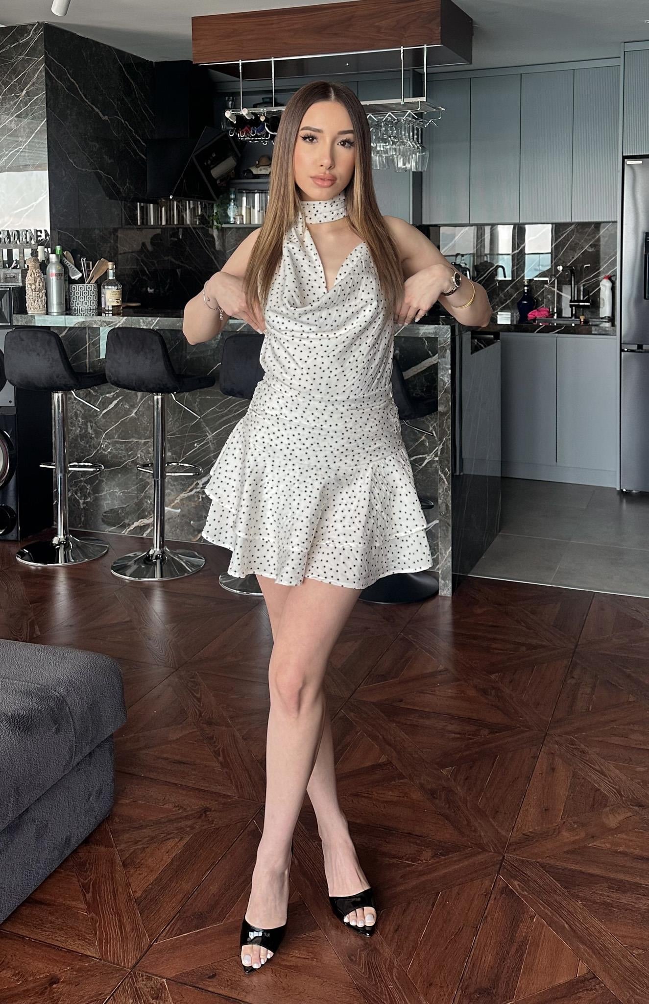 Puantiyeli Etek KREM