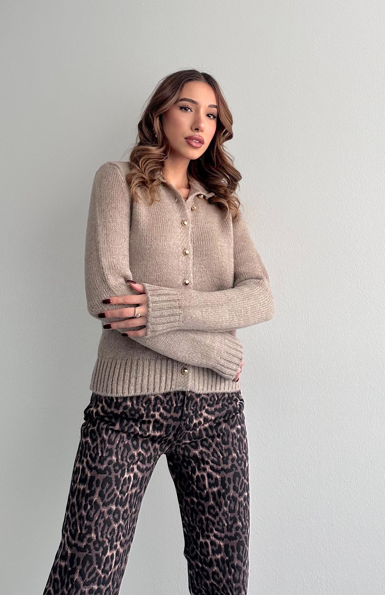 Boğazli Hırka VİZON