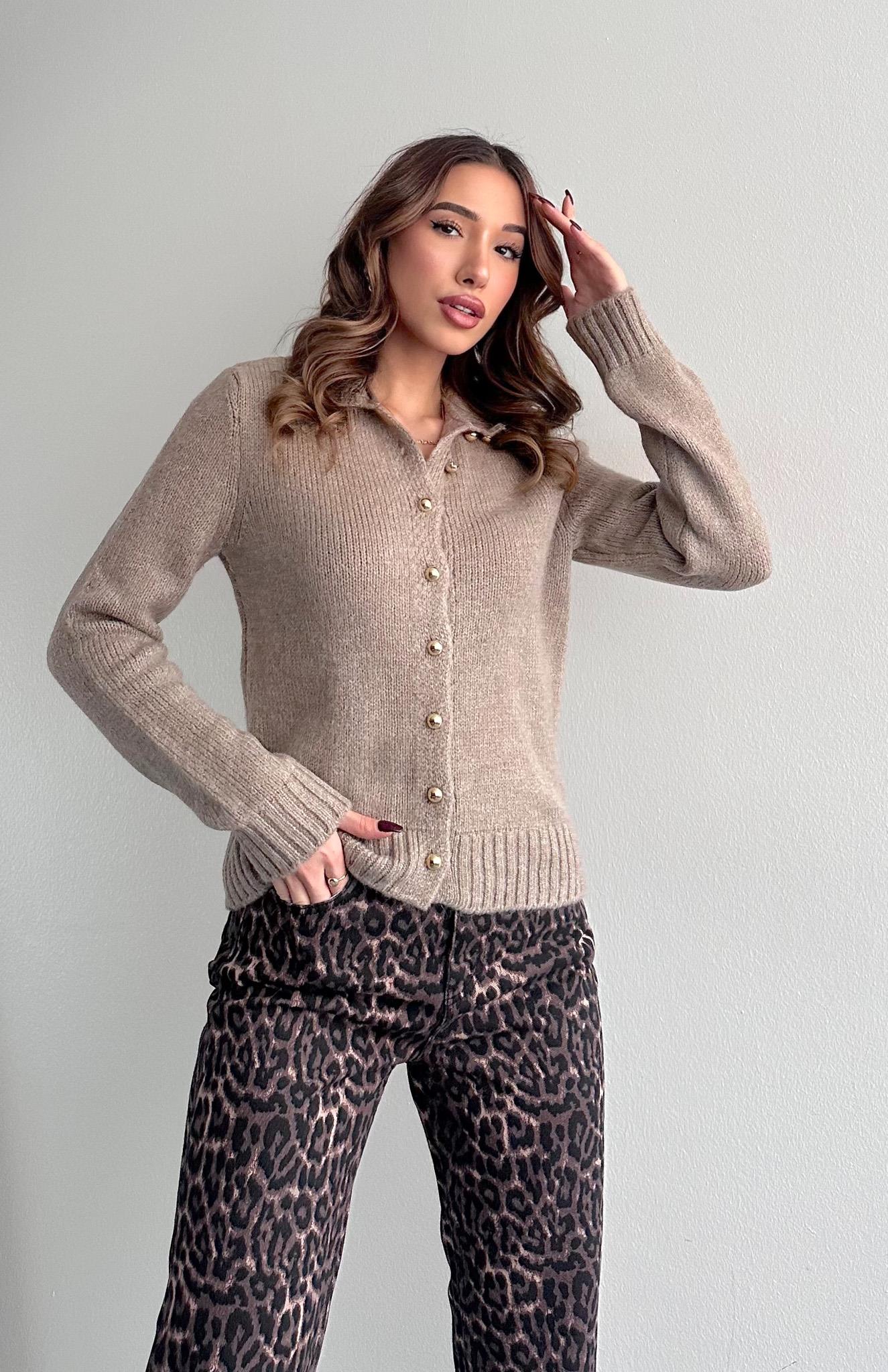 Boğazli Hırka VİZON