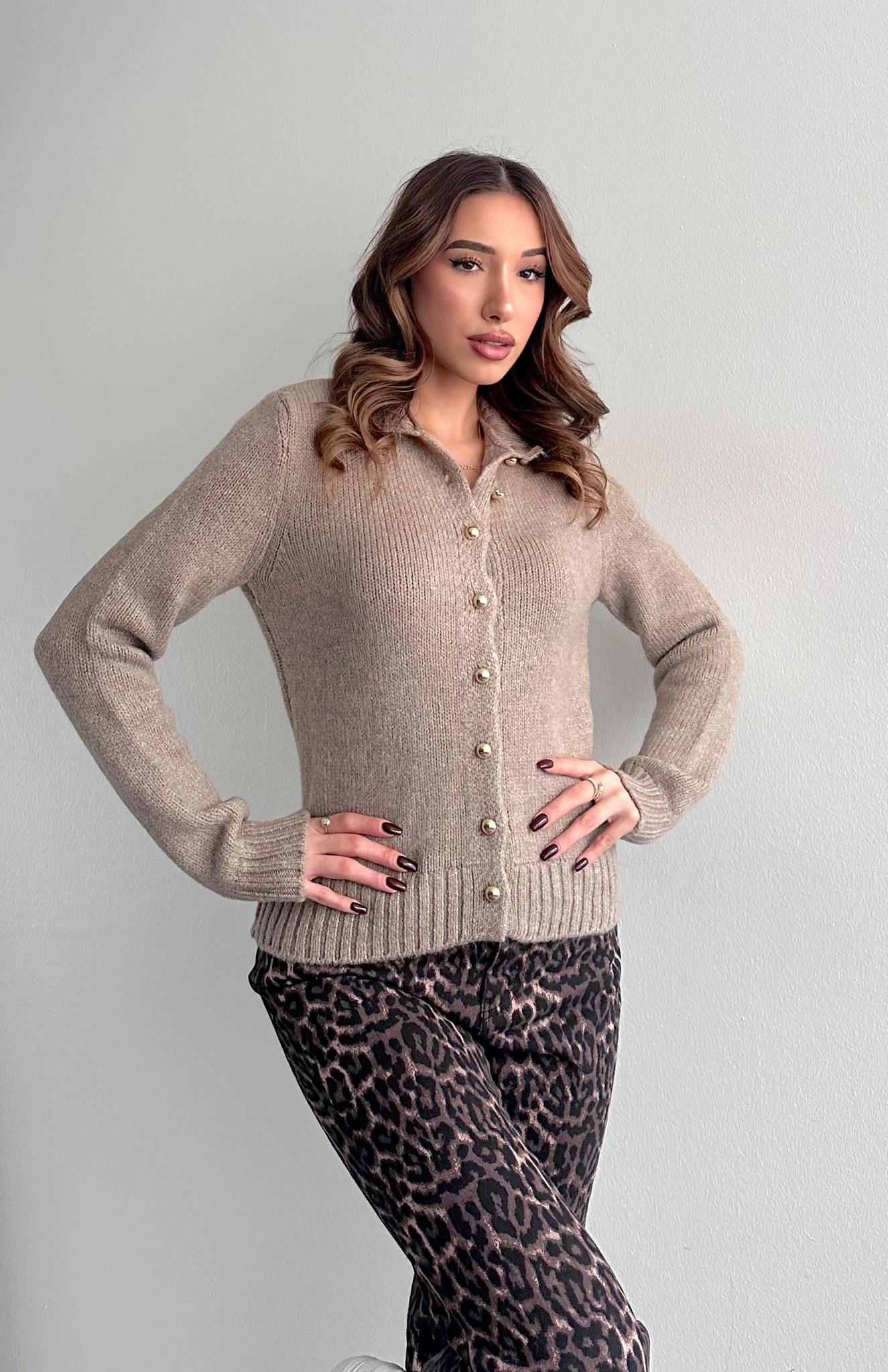 Boğazli Hırka VİZON