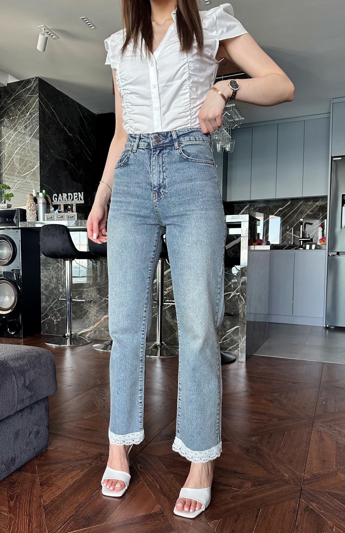 Paçasi Dantelli Pantolon TİNT