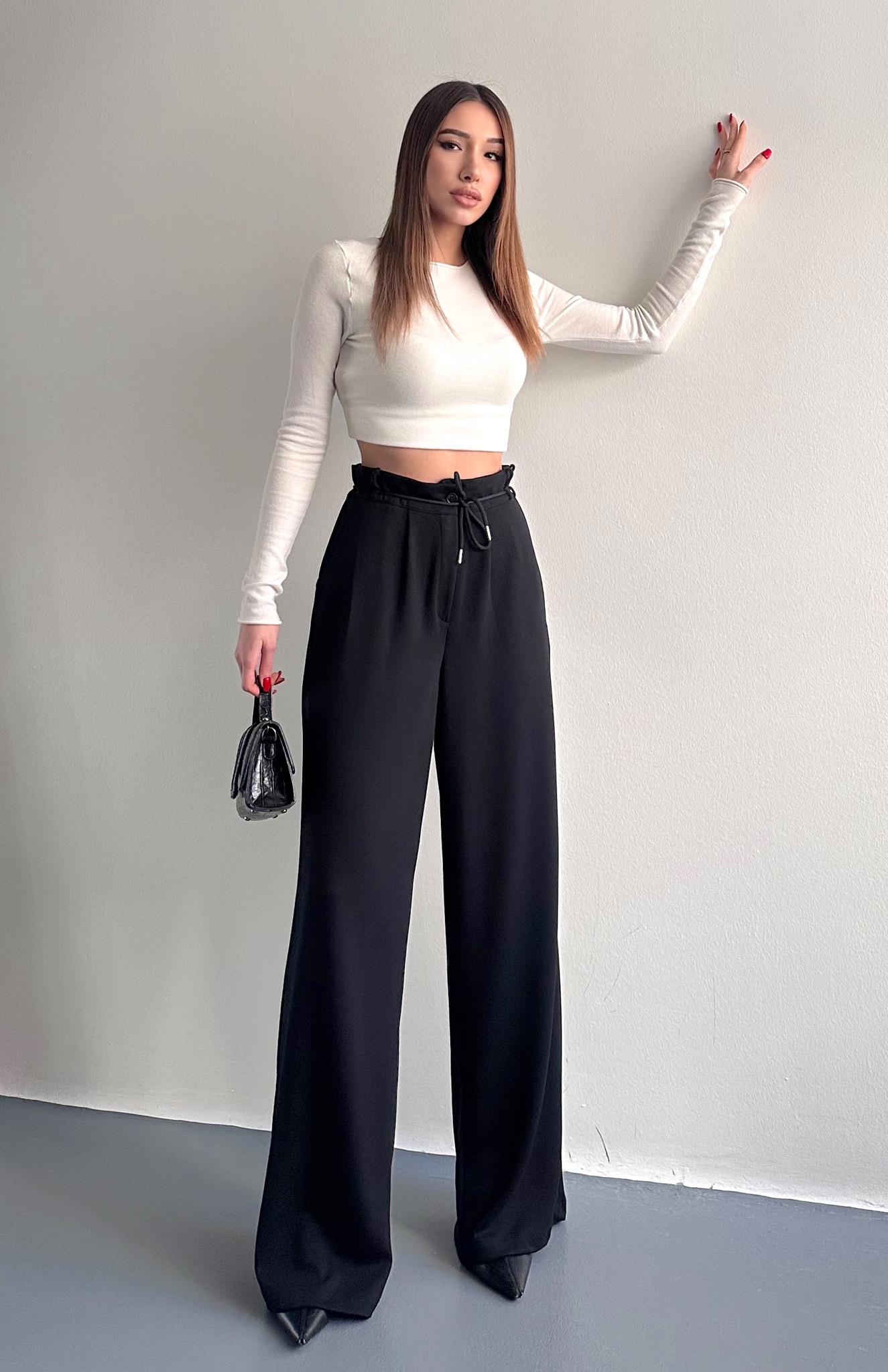 Oy Marka İpli Pantolon SİYAH