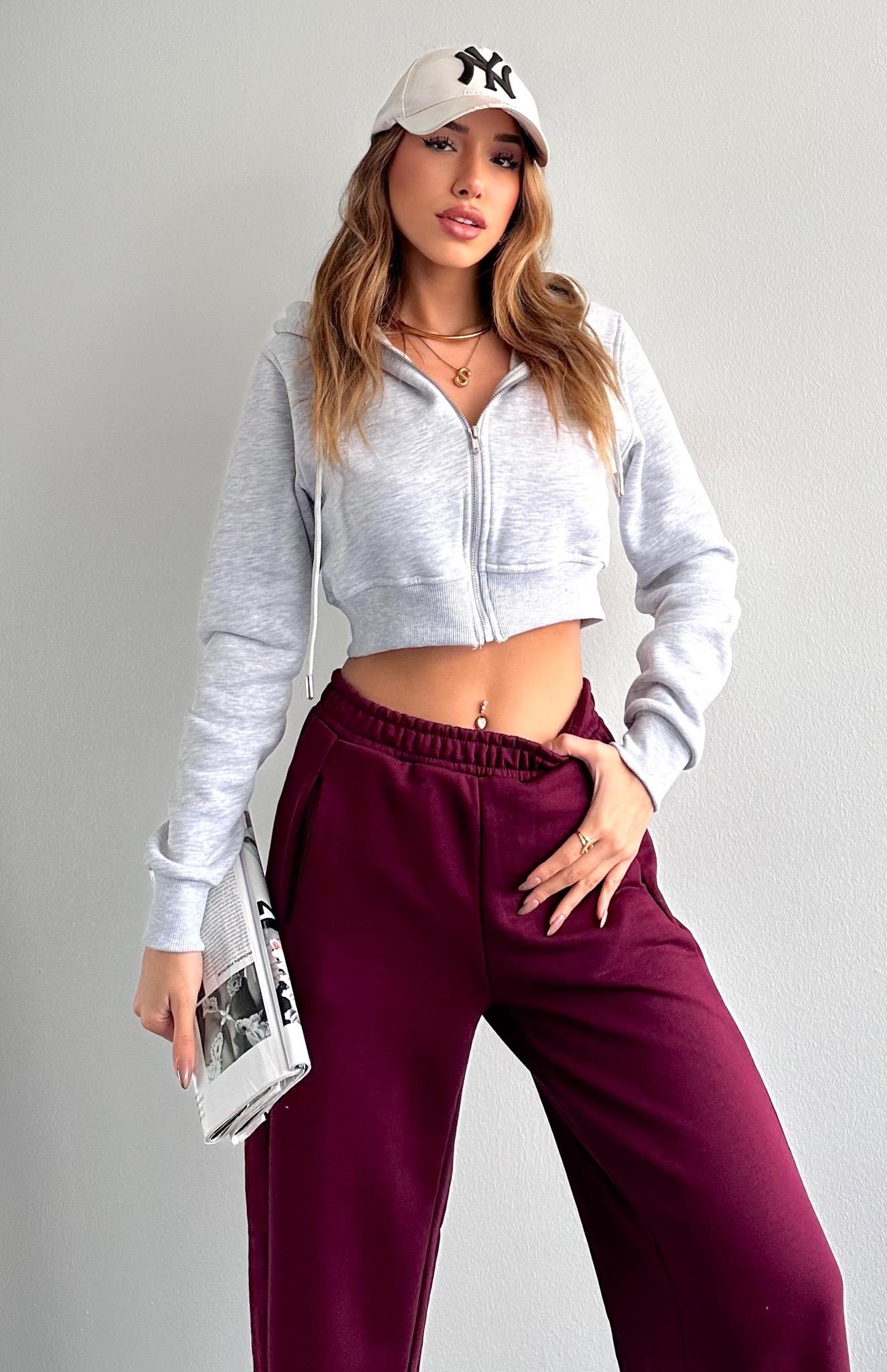 Kısa Fermuarlı Sweatshırt GRİ