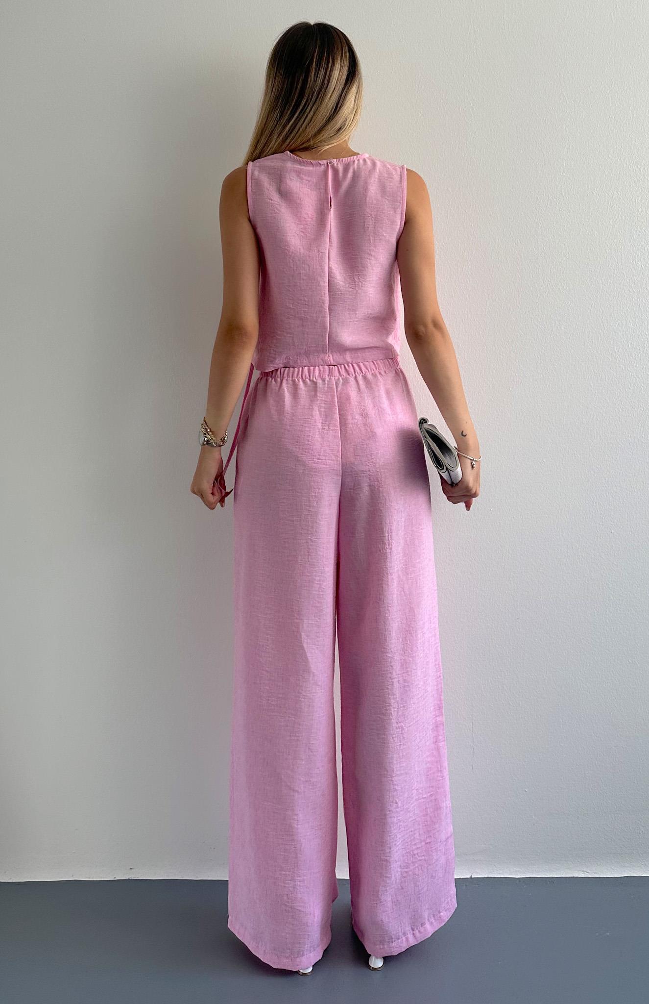Bluz Pantolon Takım PEMBE