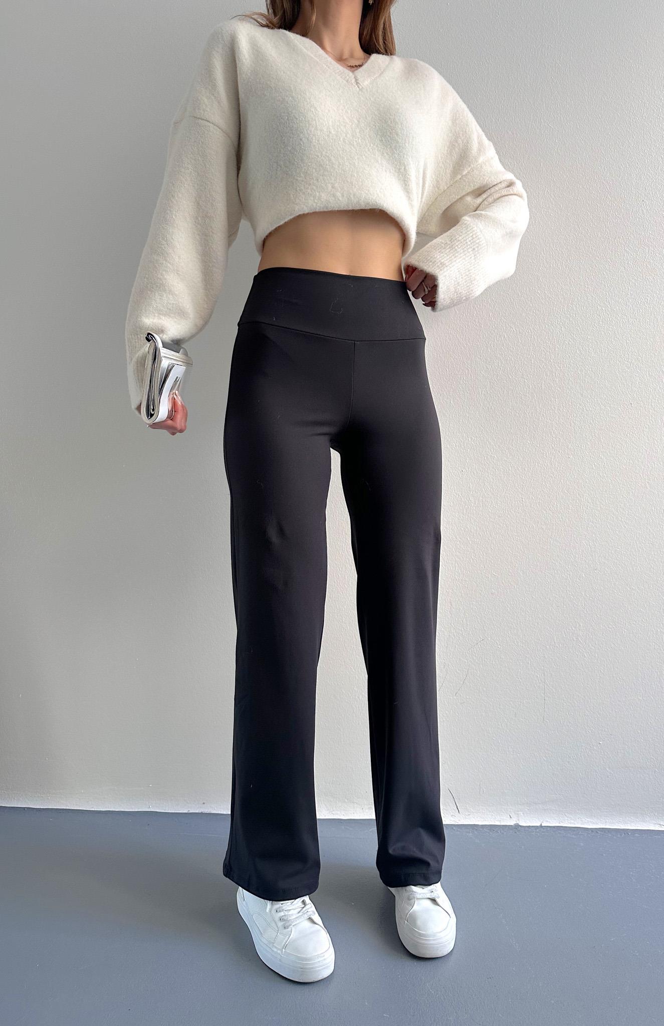 Oy Marka İspanyol Paça Tayt SİYAH