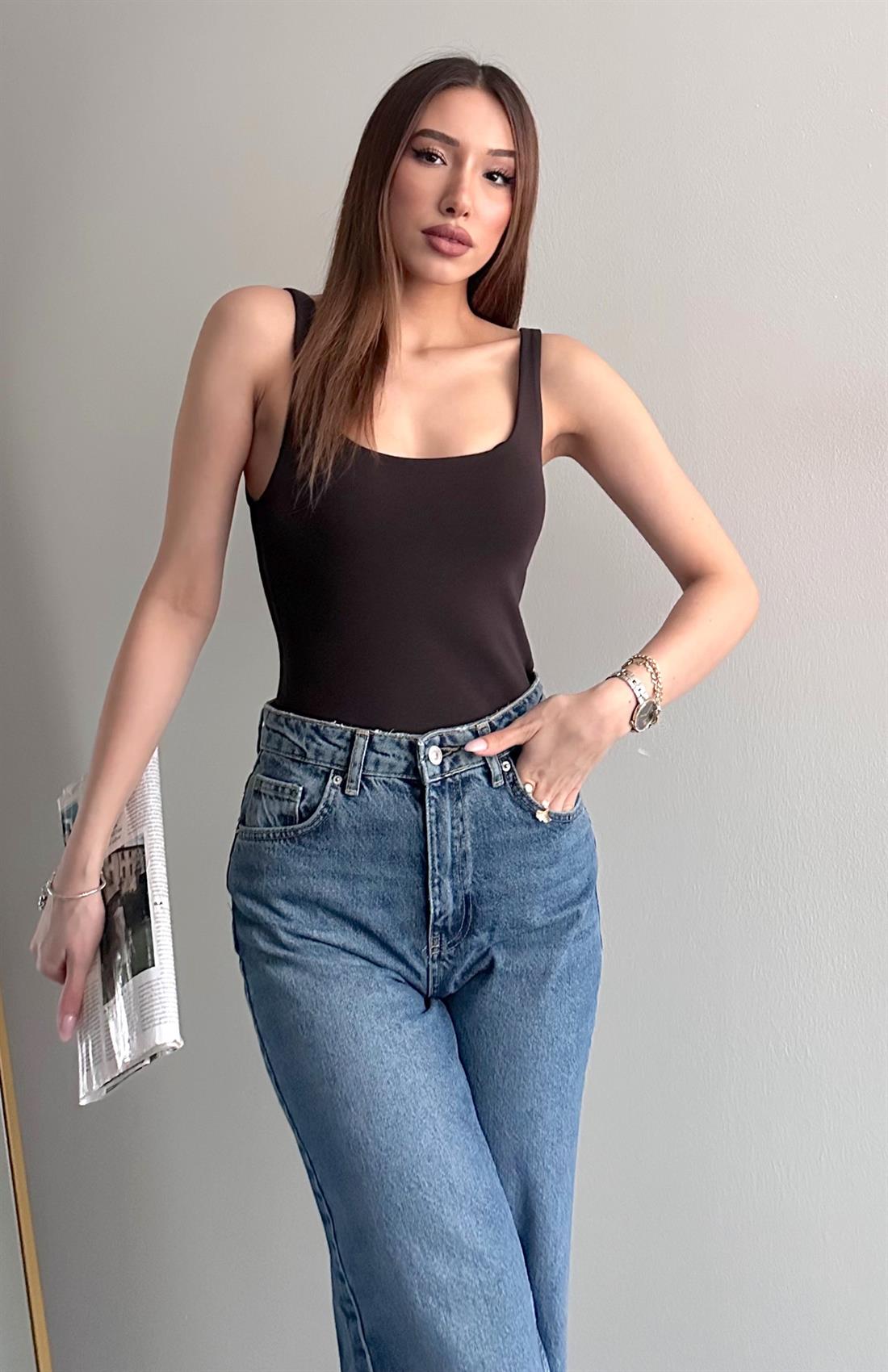 Askılı Atlet KOYU KAHVE