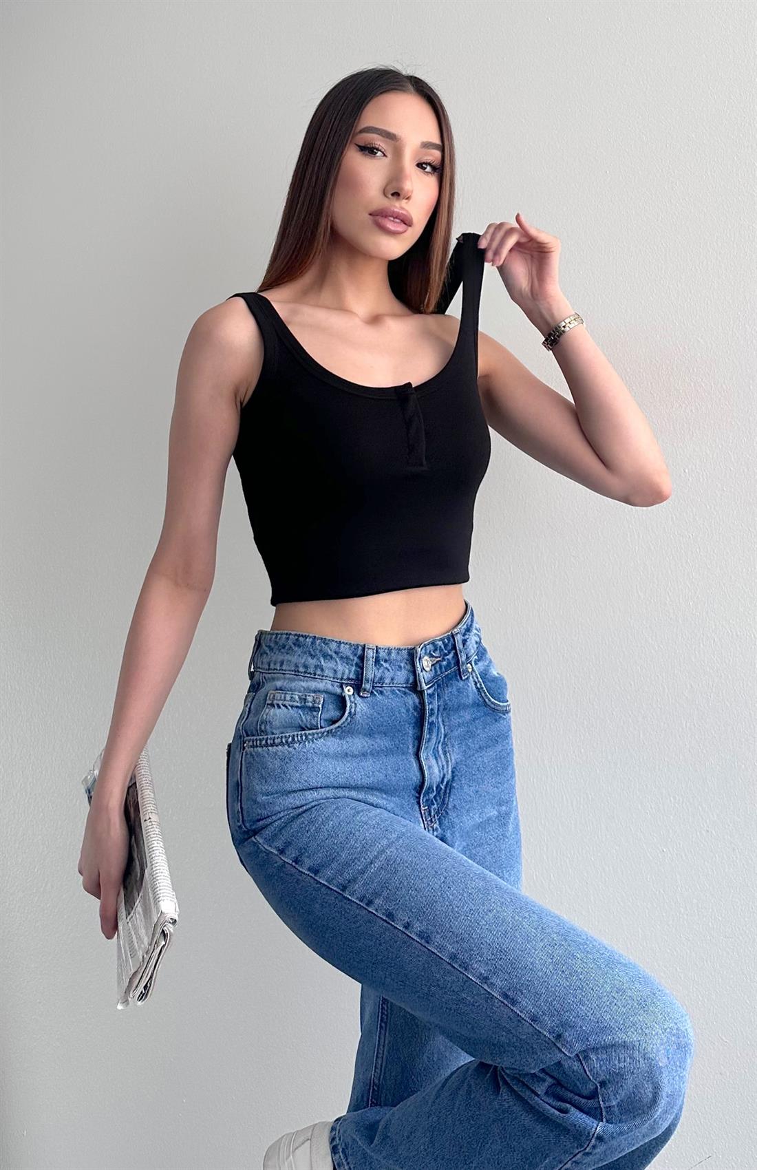 Askılı Atlet SİYAH