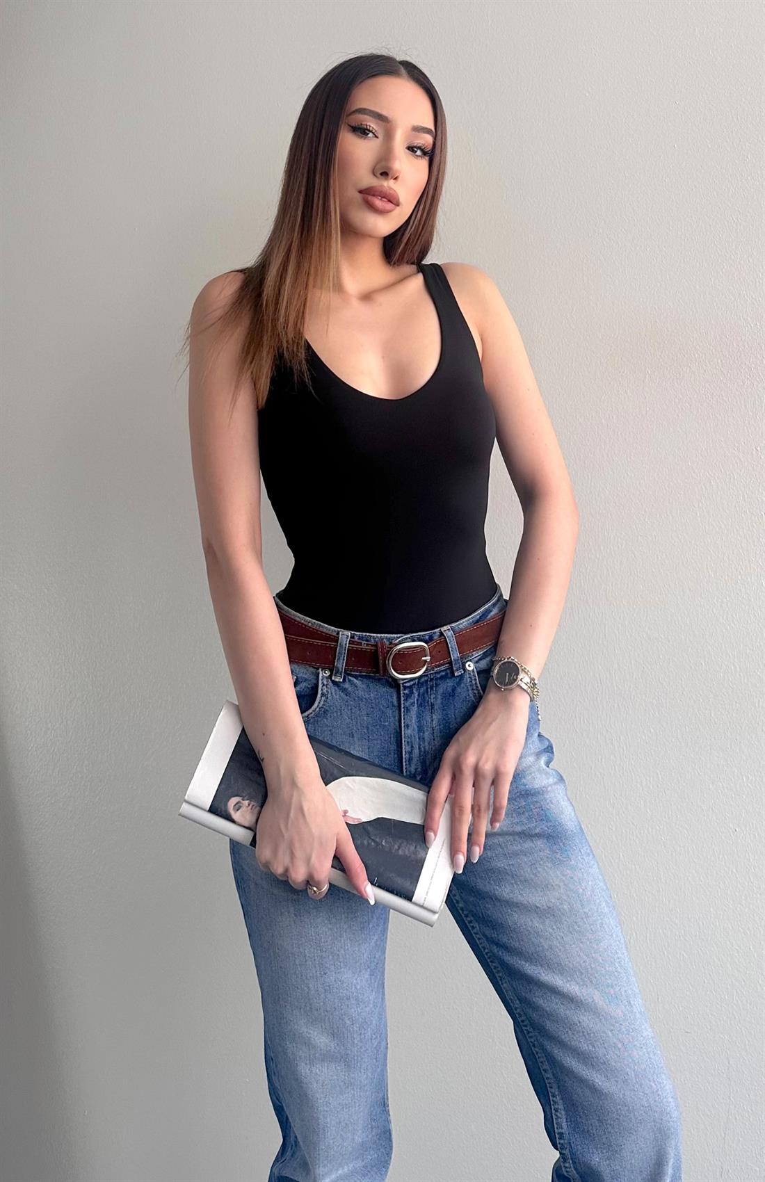 Askılı Atlet SİYAH