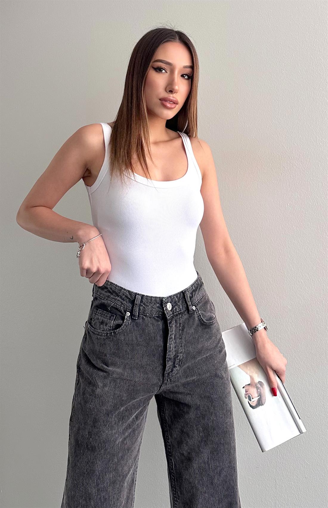 Askılı Body Atlet BEYAZ