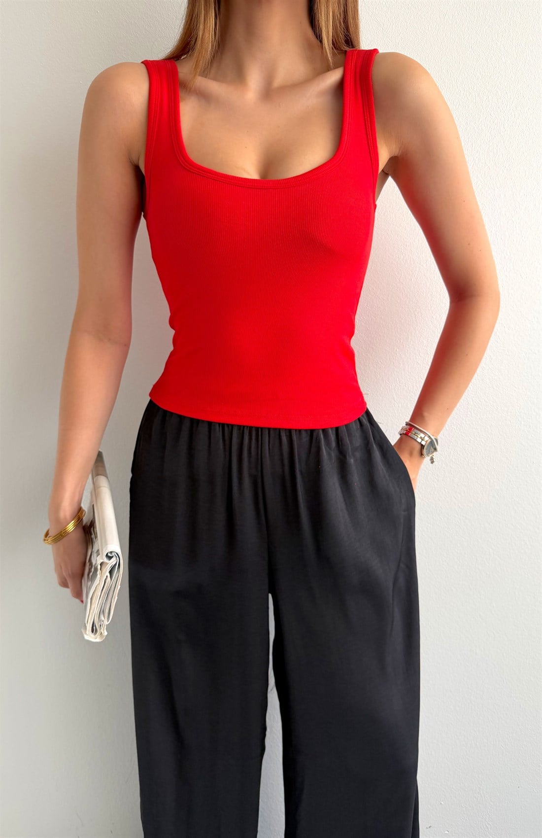 Bra-Free Atlet KIRMIZI