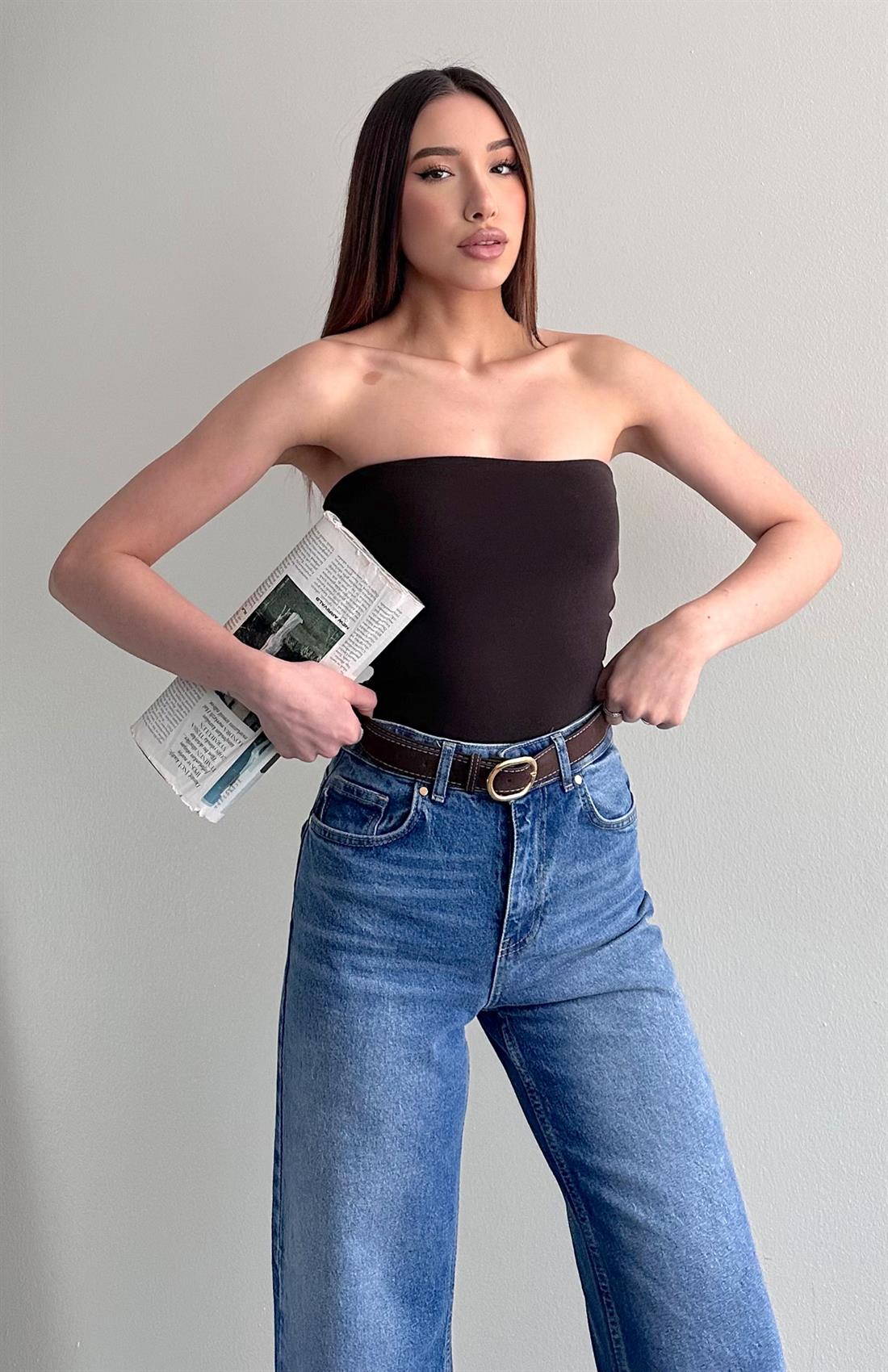 Crop Atlet KOYU KAHVE