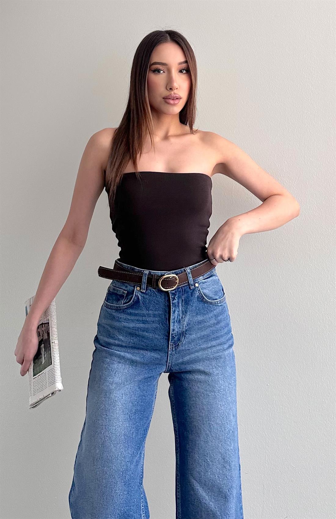 Crop Atlet KOYU KAHVE