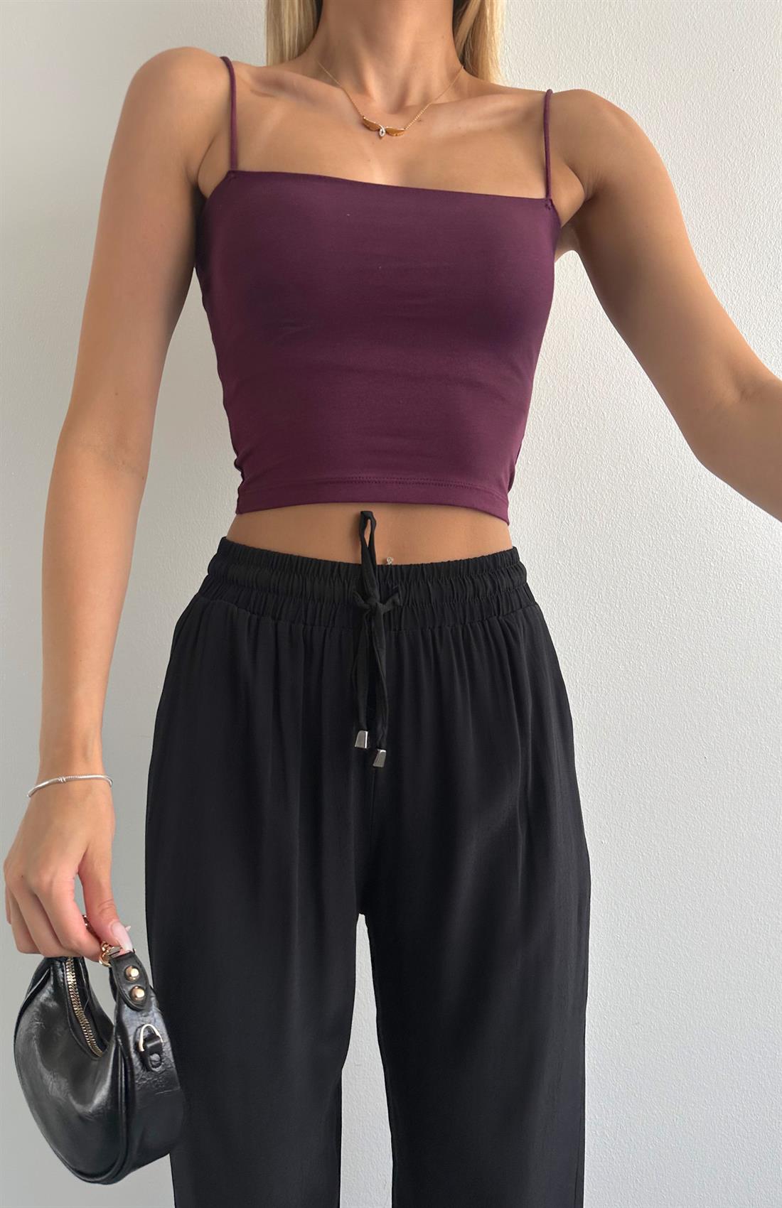 İp Askılı Atlet BORDO