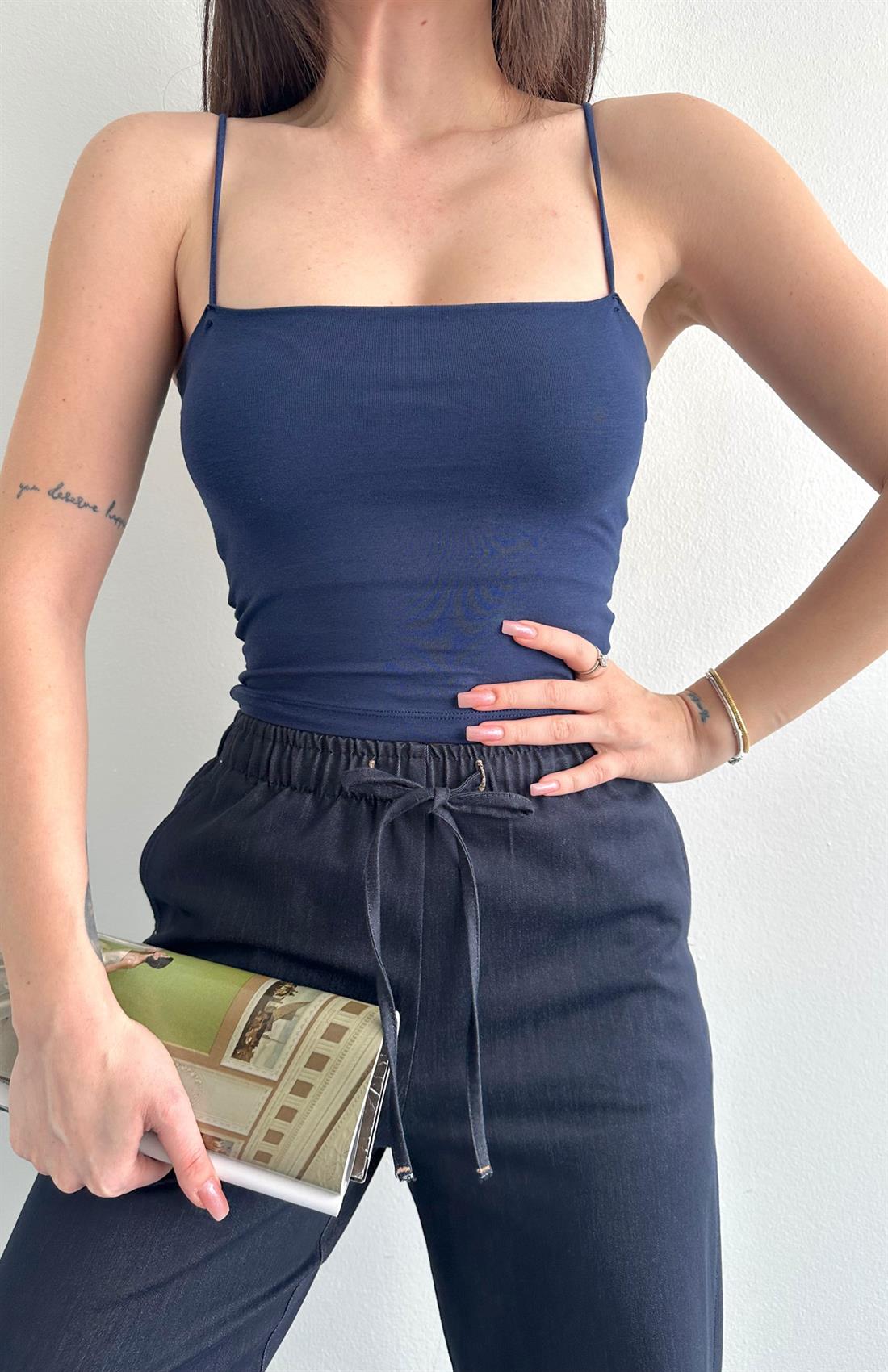 İp Askılı Atlet LACİVERT