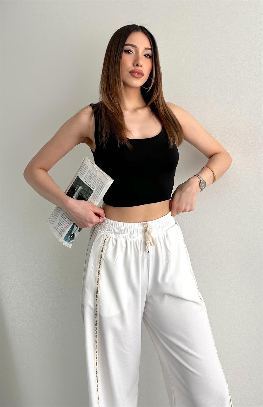 Kalın Askılı Poilamid Atlet SİYAH