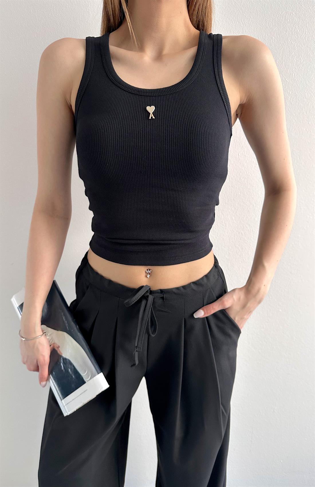 Kalp Bronşlu Atlet SİYAH