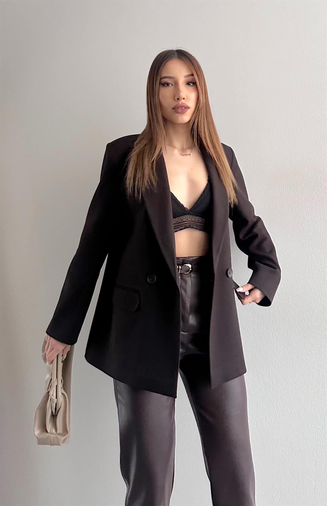 Blazer Ceket KAHVERENGİ