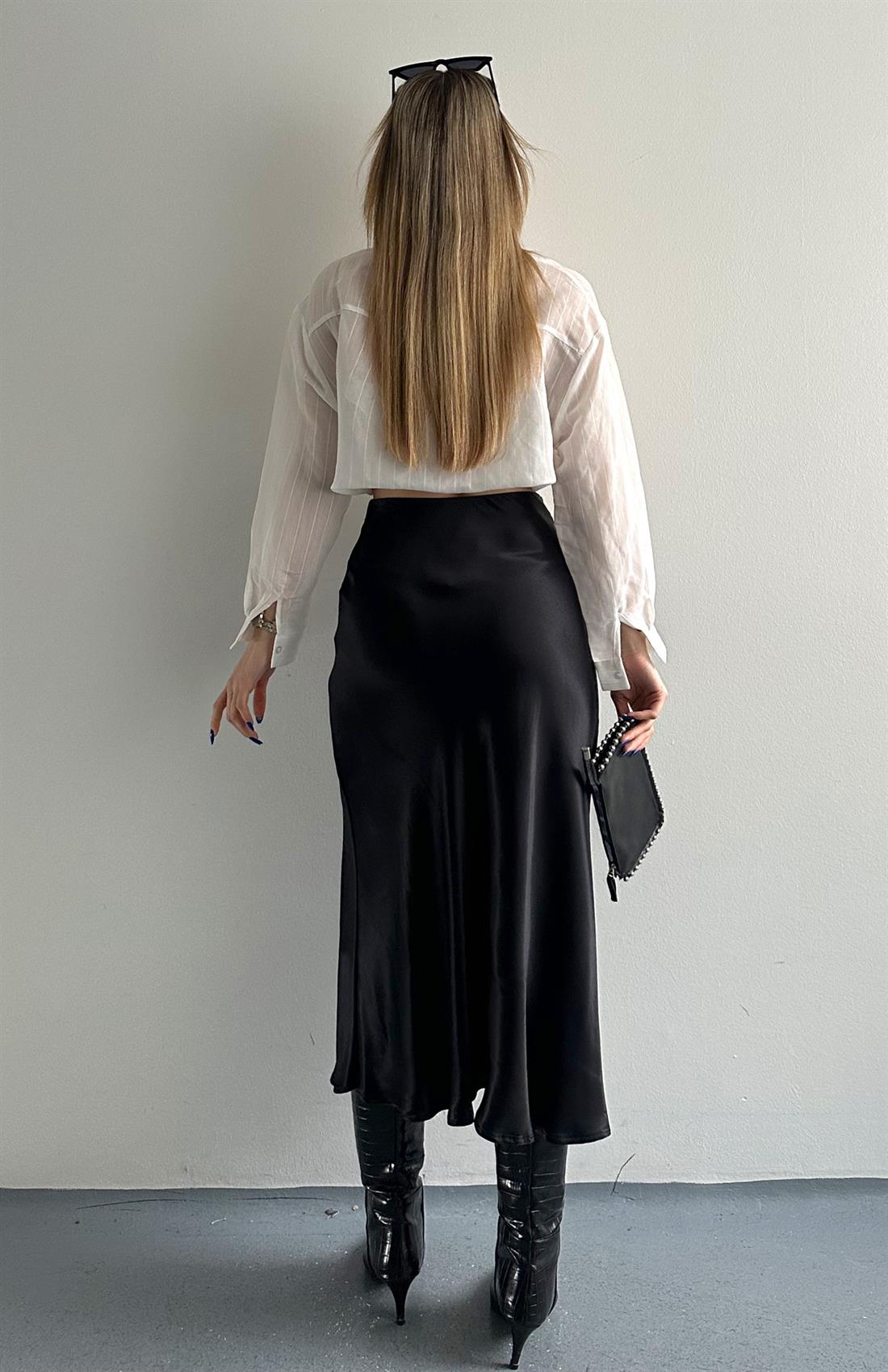 Verev Saten Etek SİYAH