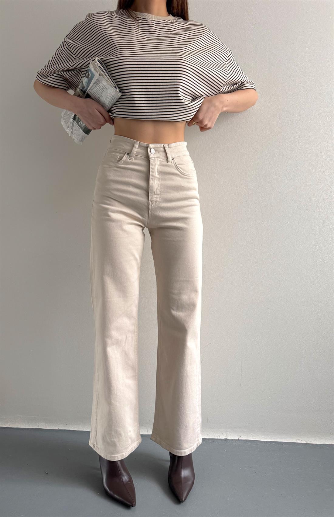 Bol Paça Pantolon TAŞ