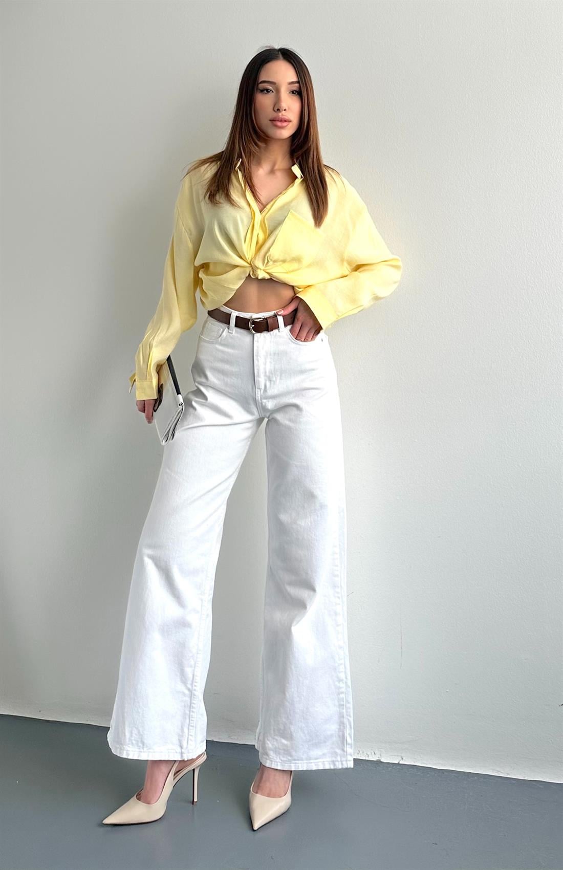 Kot Beyaz Pantolon BEYAZ