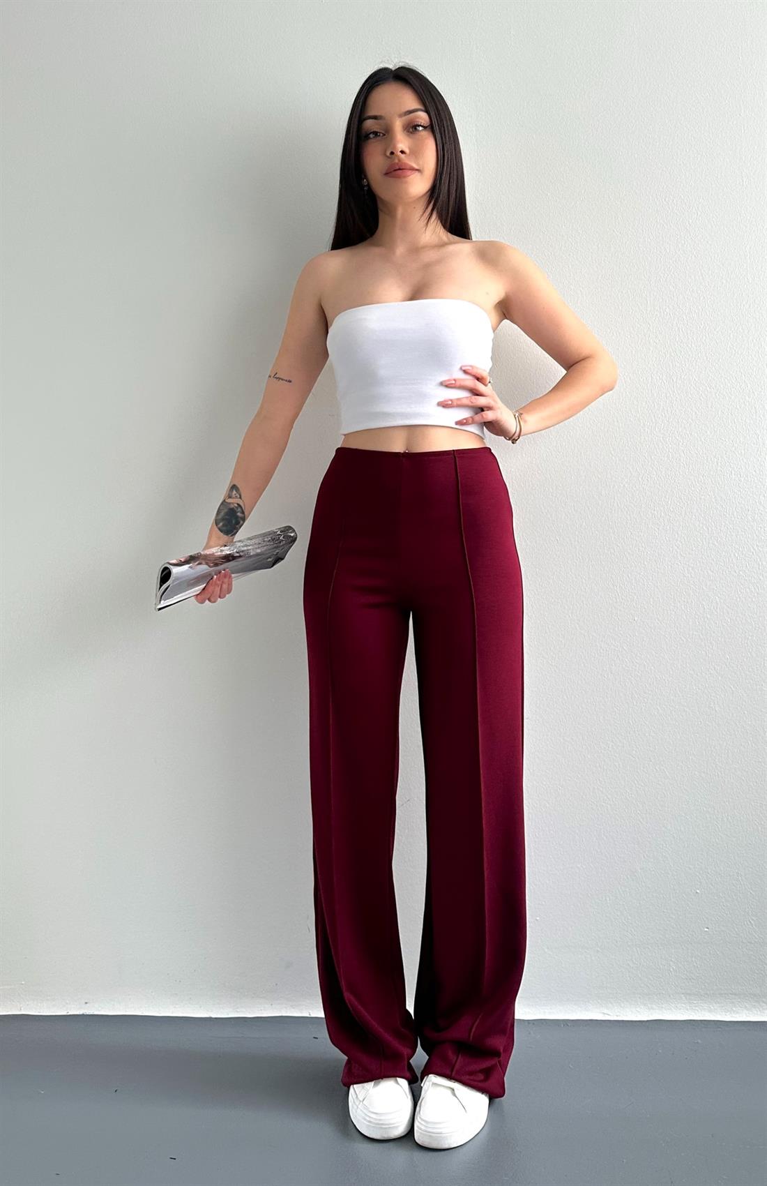 Çımalı Modal Pantolon BORDO