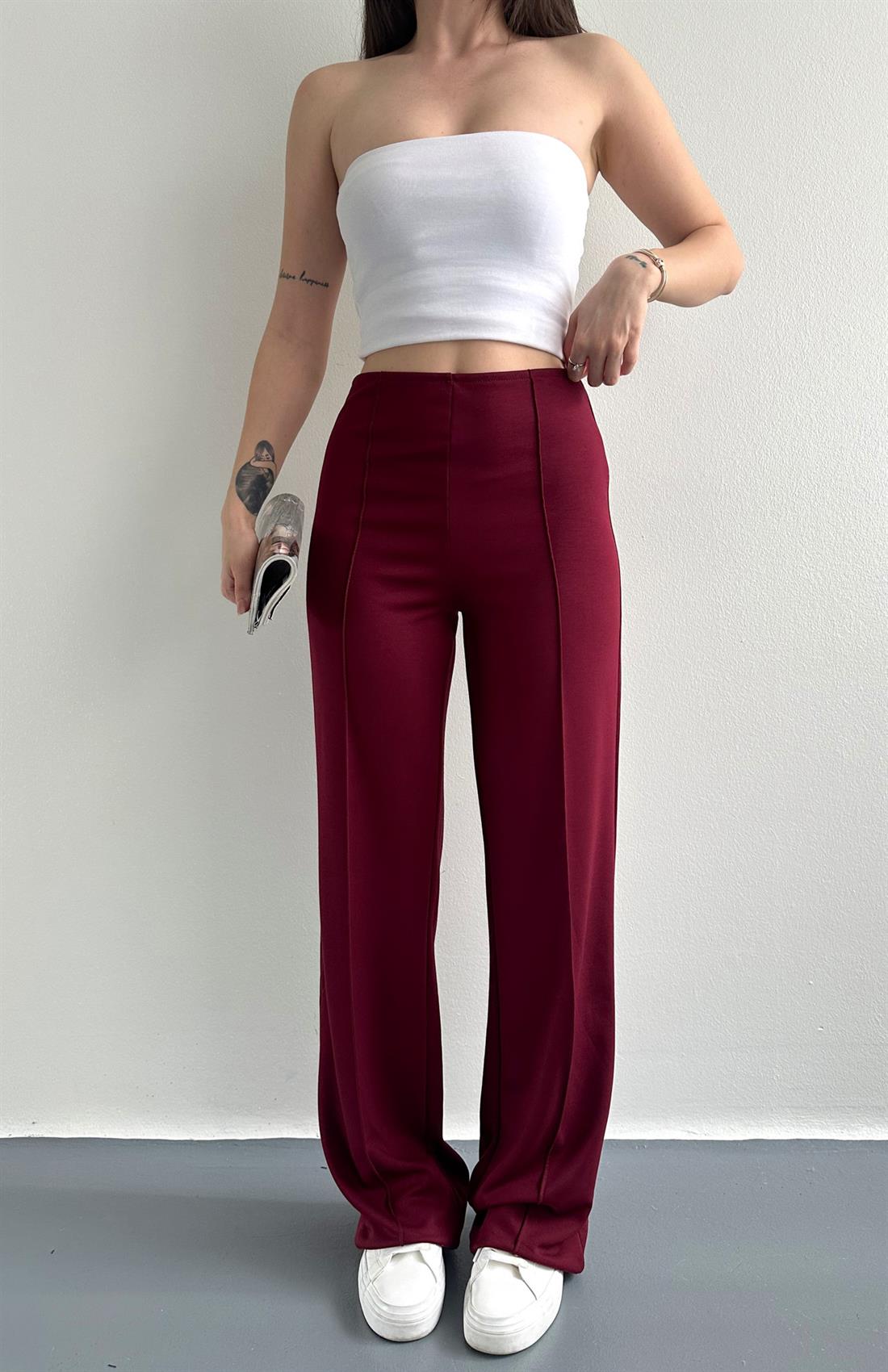Çımalı Modal Pantolon BORDO