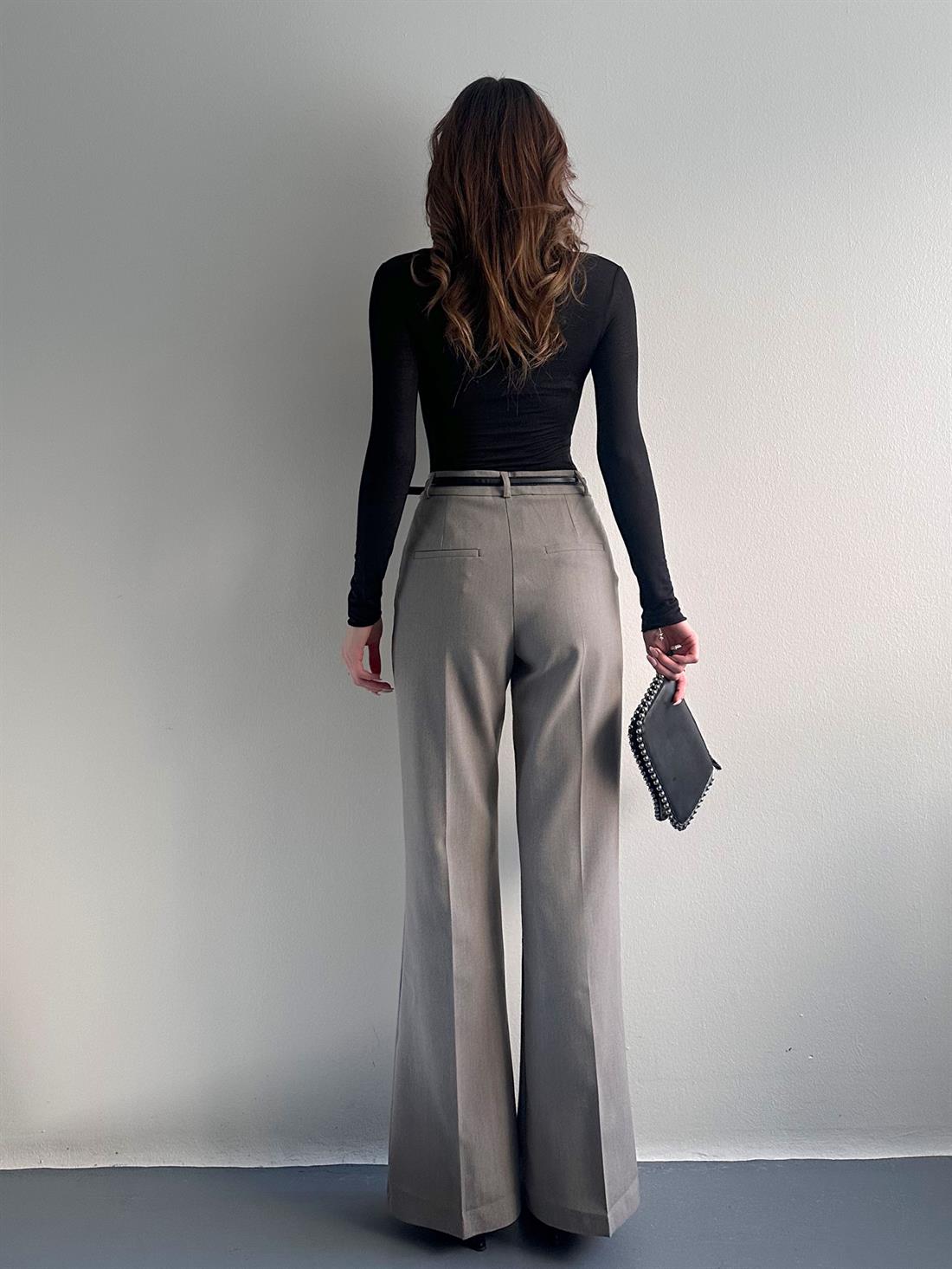 İspanyol Paça Pantolon GRİ