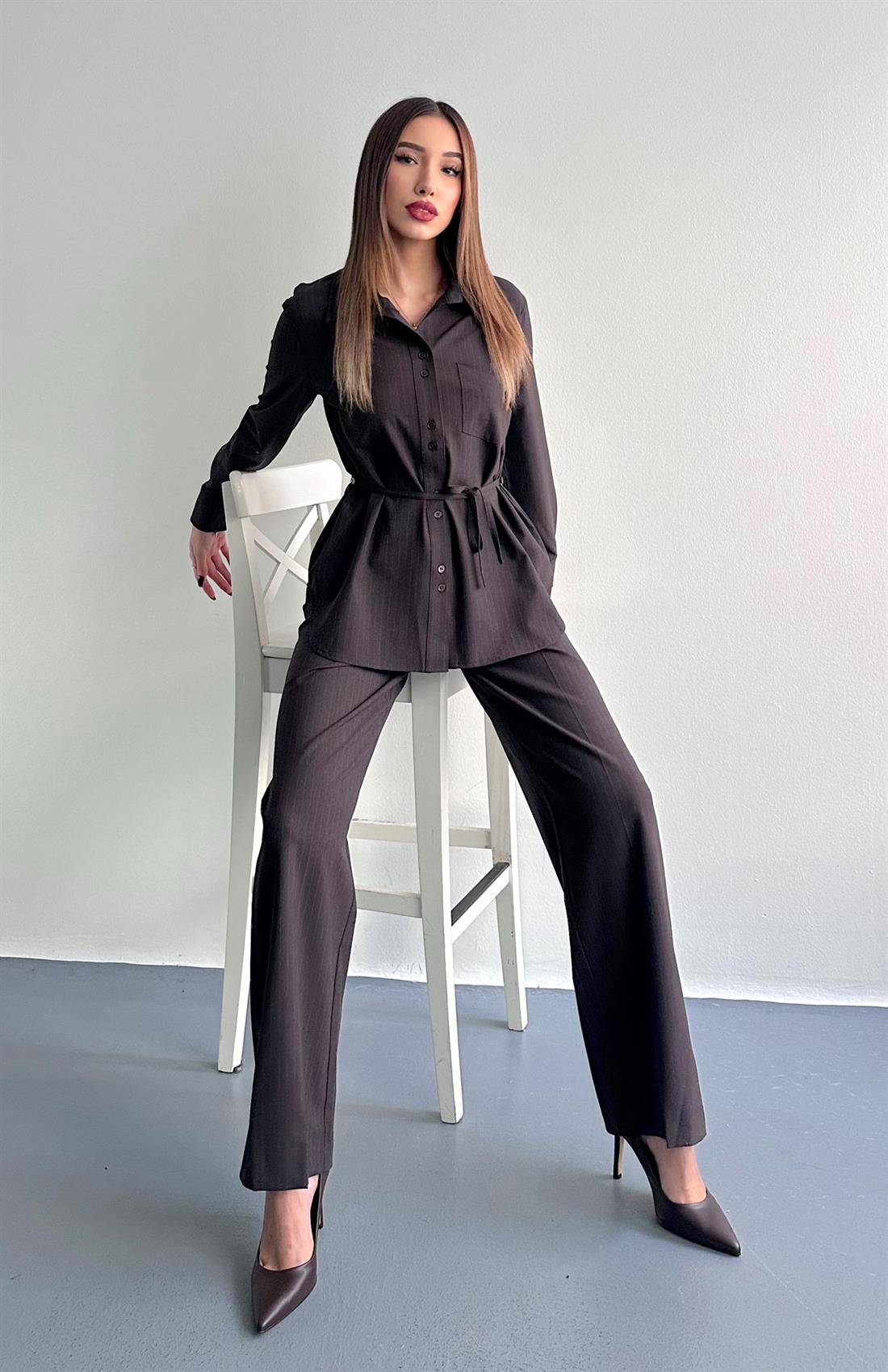 Pijama Pantolon KOYU KAHVE