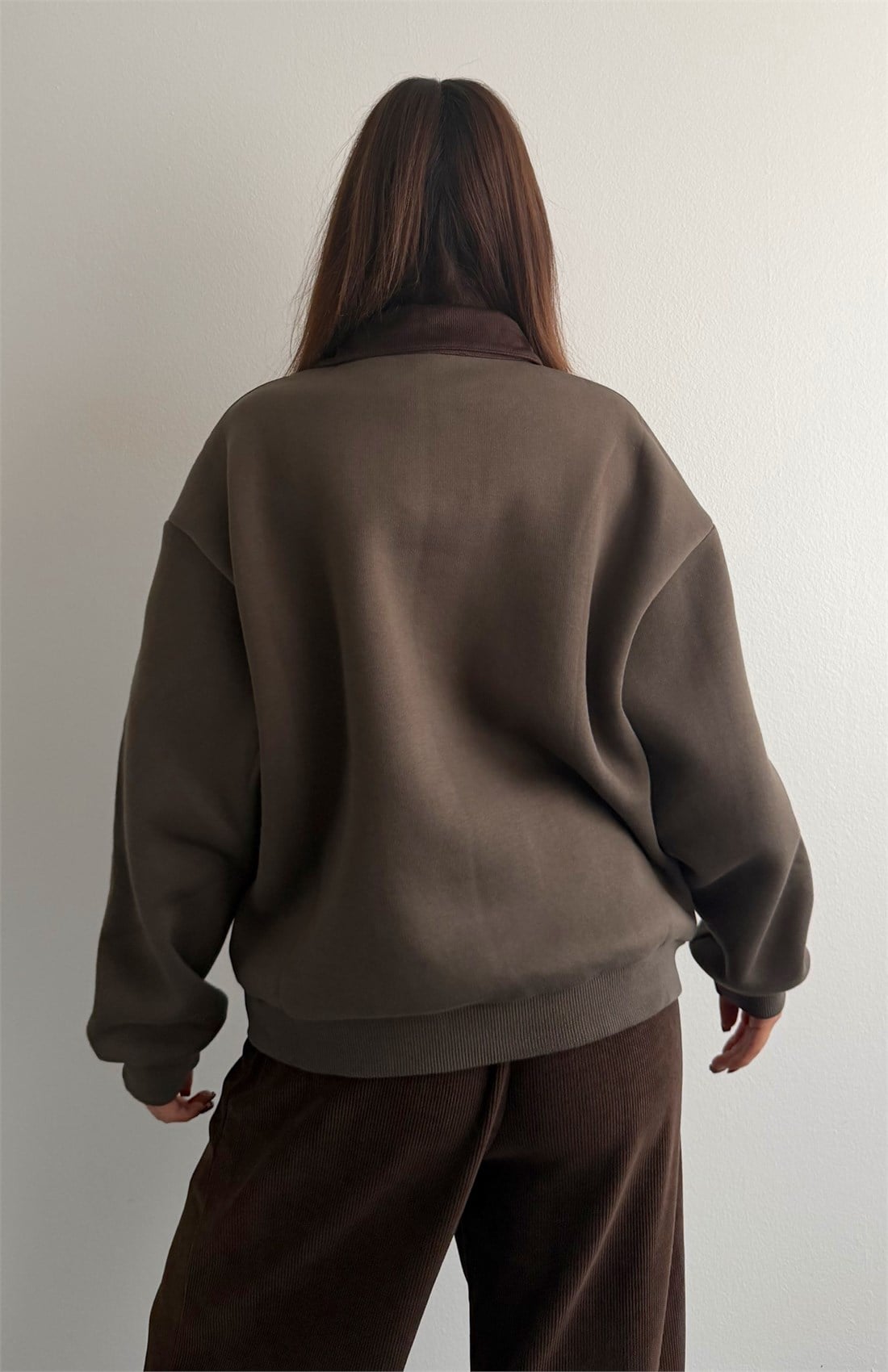 Nakiş Detaylı Sweatshırt HAKİ