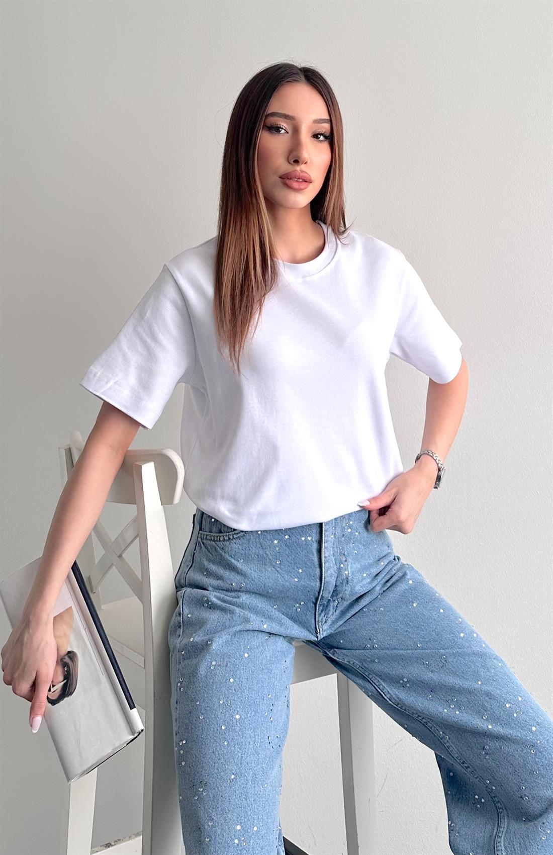 Cos Kısa Kol Tshırt BEYAZ