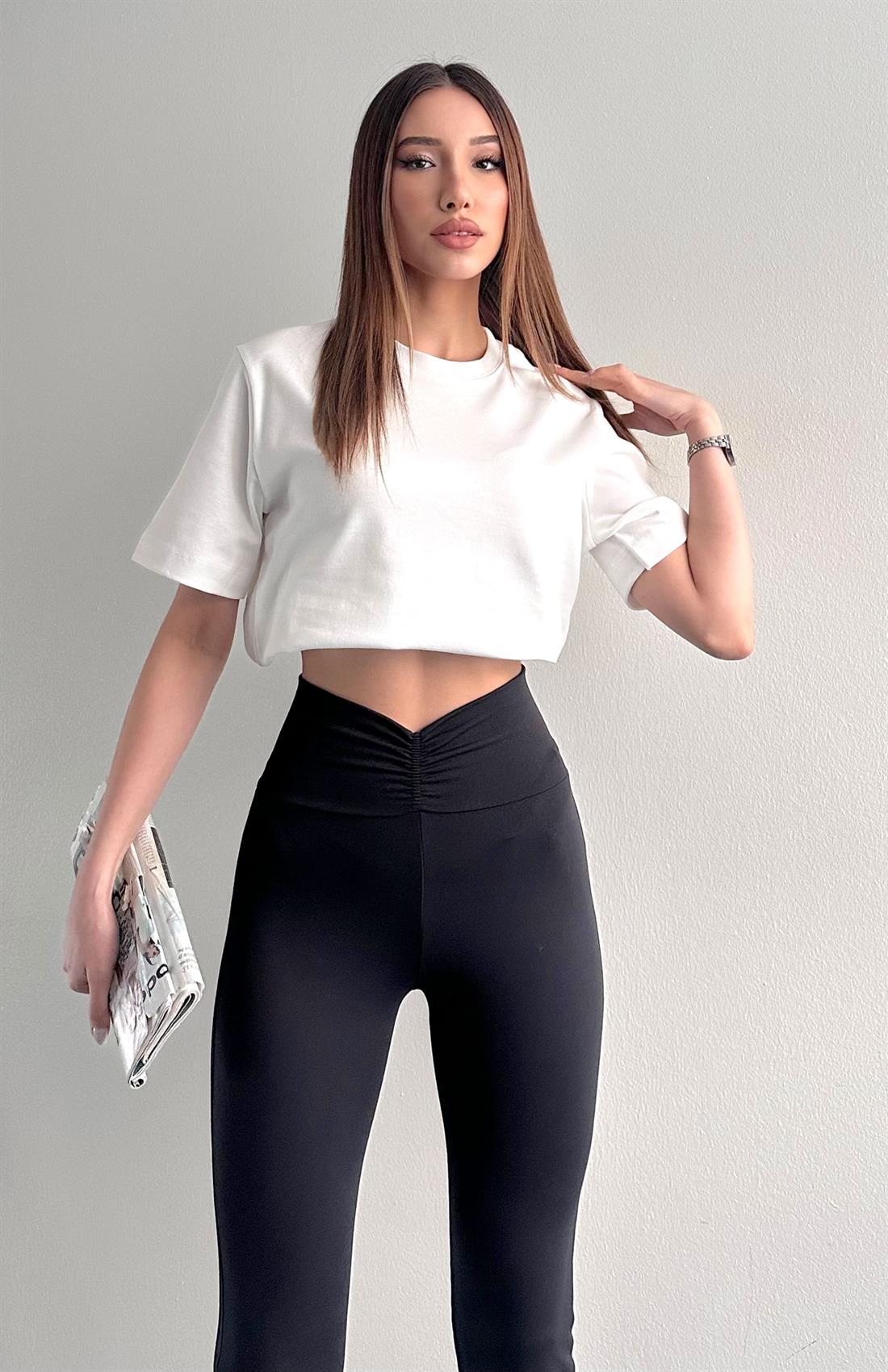 Cos Kısa Kol Tshırt EKRU