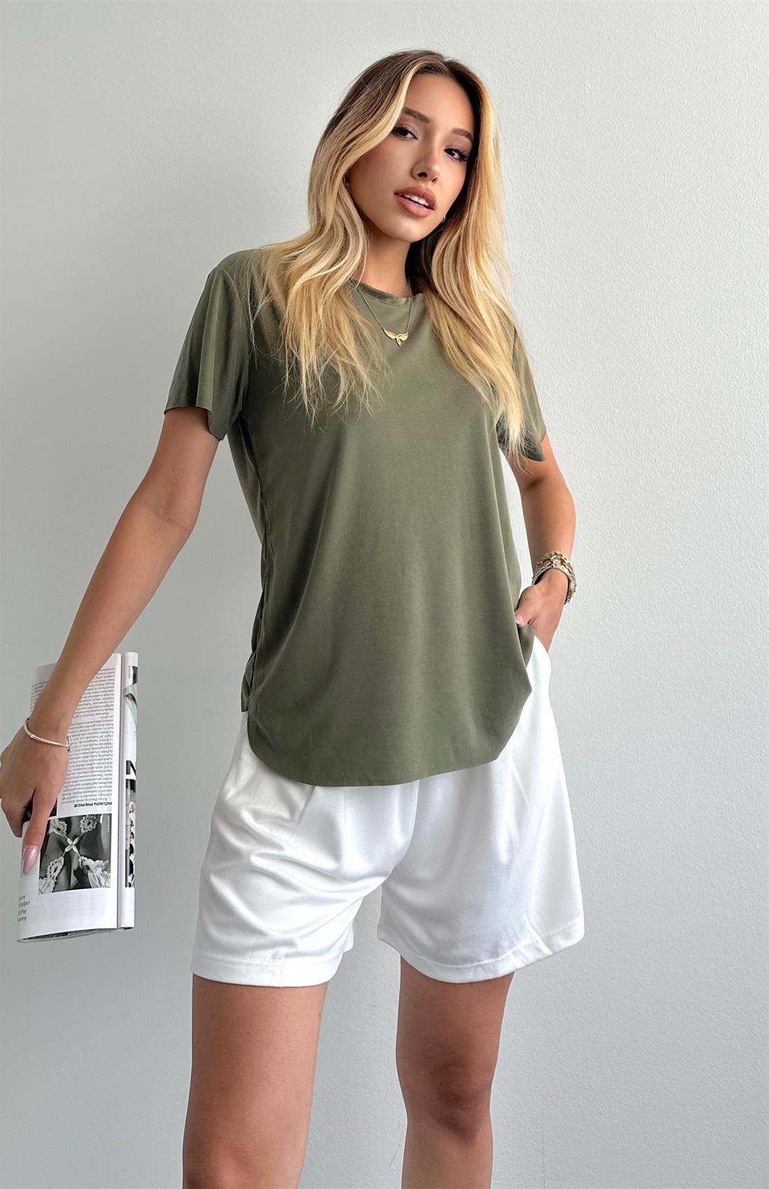 Dikişsiz Tshırt HAKİ