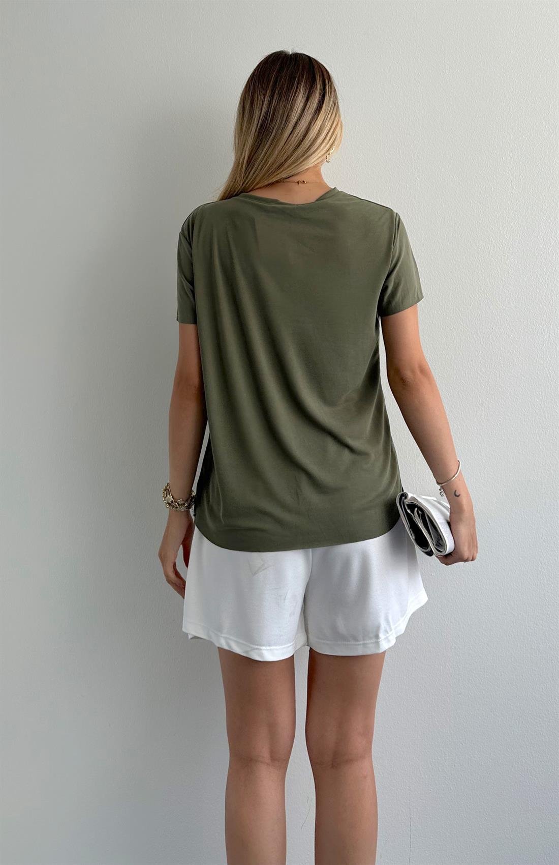 Dikişsiz Tshırt HAKİ