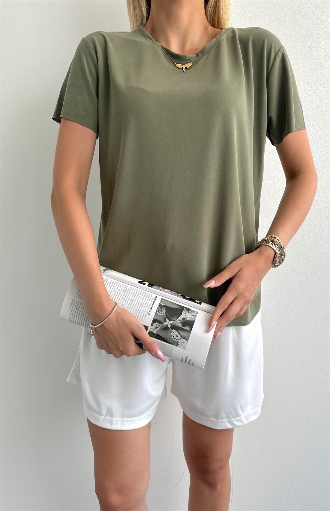 Dikişsiz Tshırt HAKİ