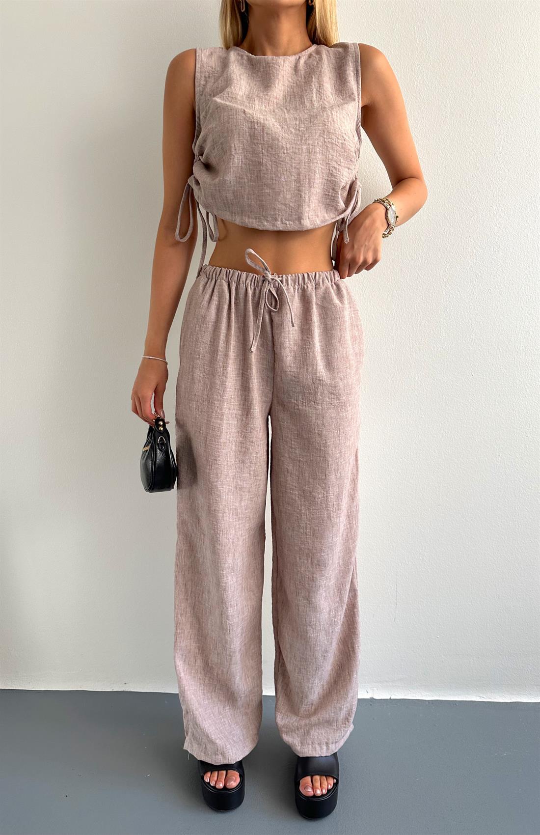 Bluz Pantolon Takım BEJ