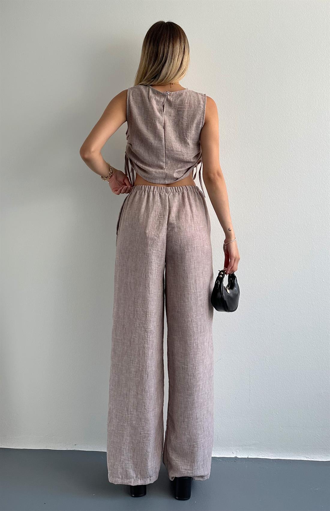 Bluz Pantolon Takım BEJ