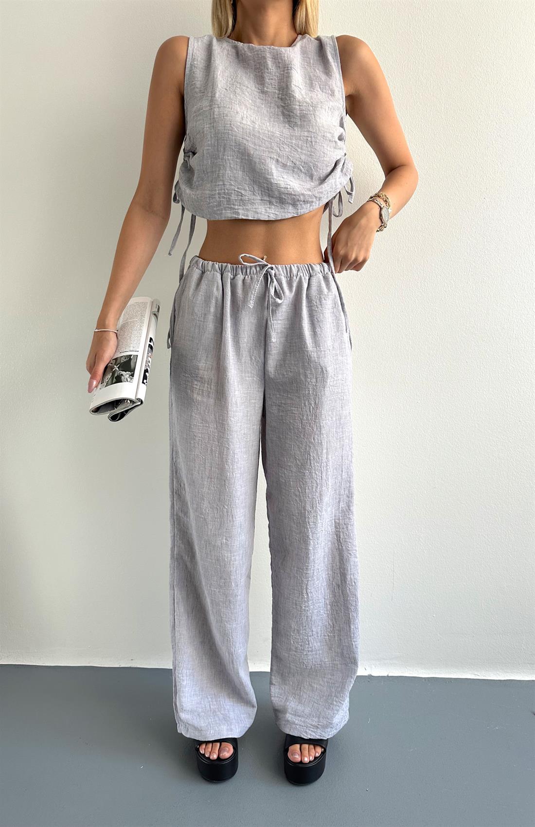 Bluz Pantolon Takım GRİ