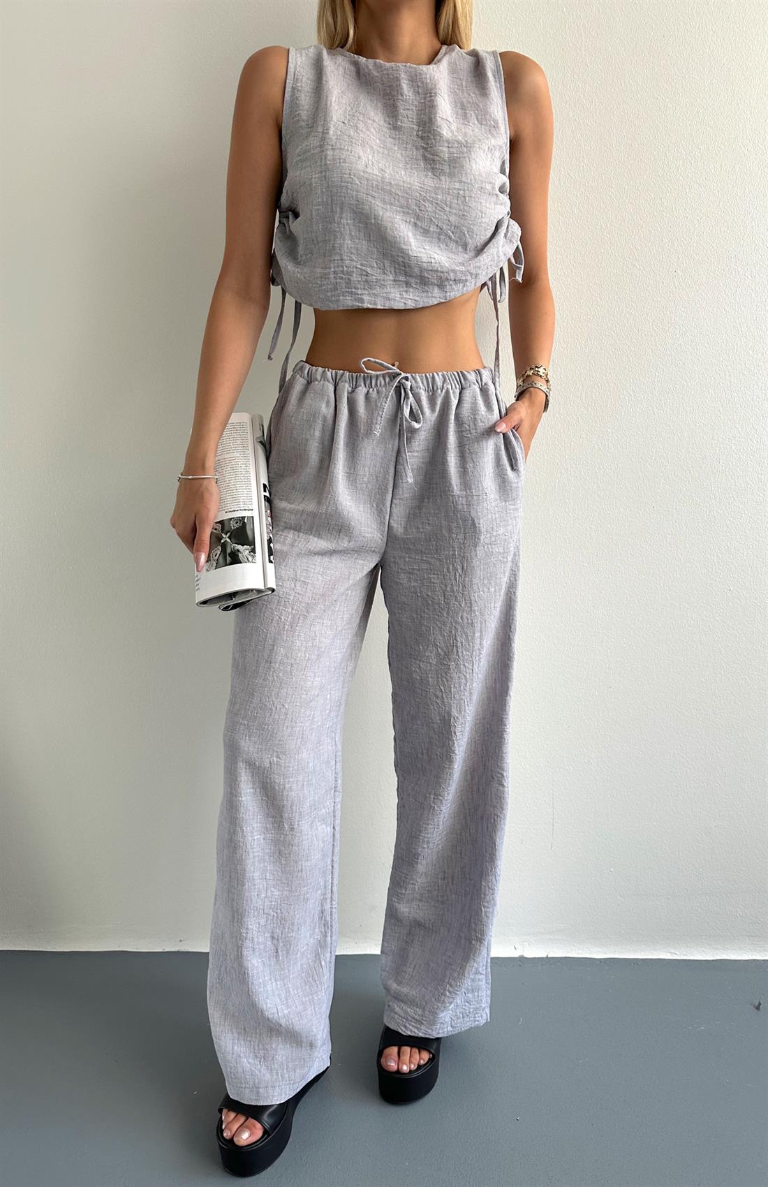 Bluz Pantolon Takım GRİ