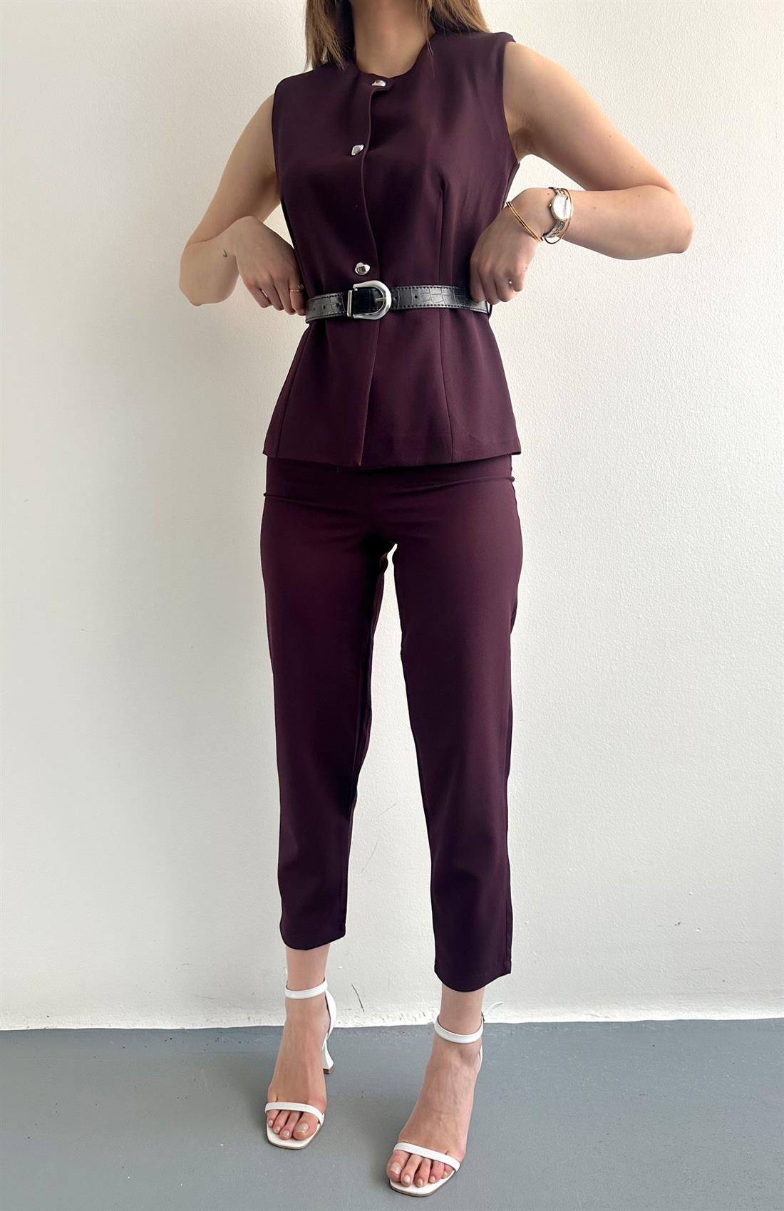 Kemerli Yelekli Takım MÜRDÜM