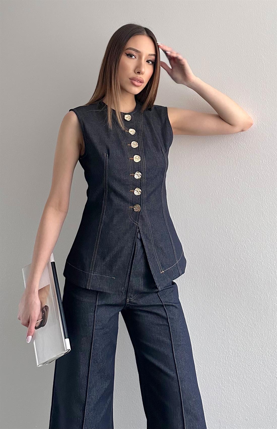 Pensli Yelek LACİVERT