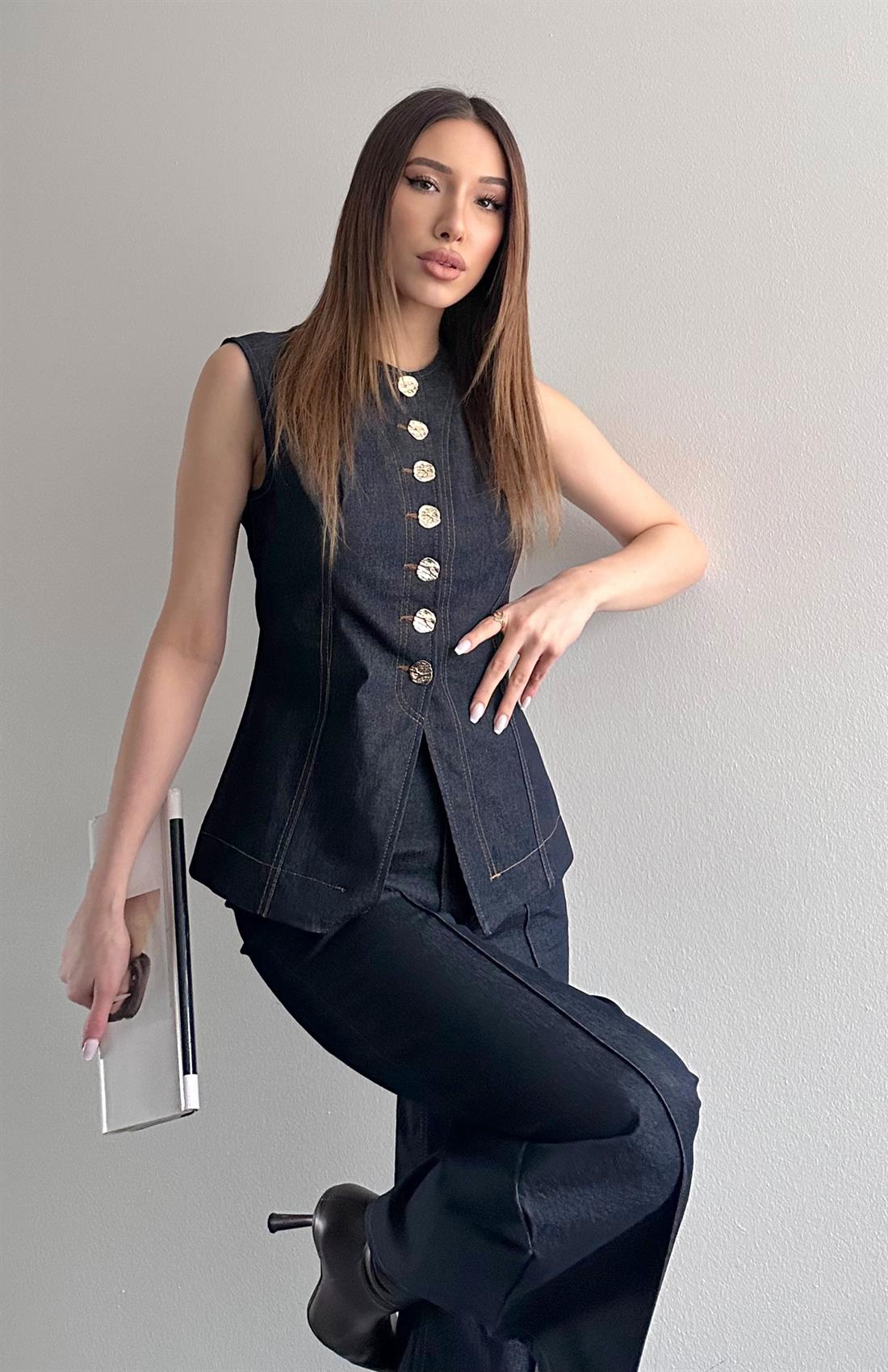 Pensli Yelek LACİVERT